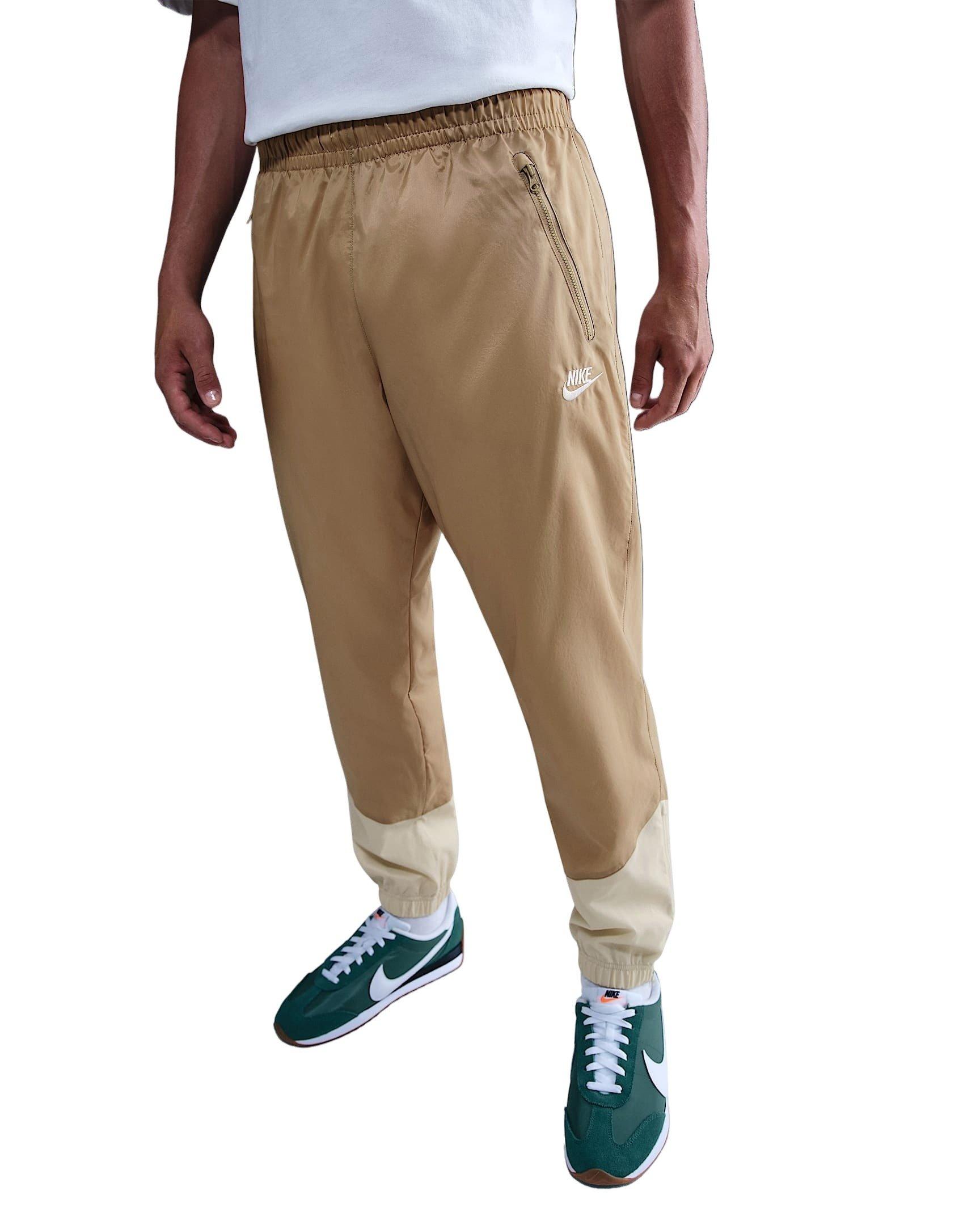 Nike Men's Windrunner Woven Lined Pants - Beige/Khaki - BEIGE/KHAKI Thumbnail View 1