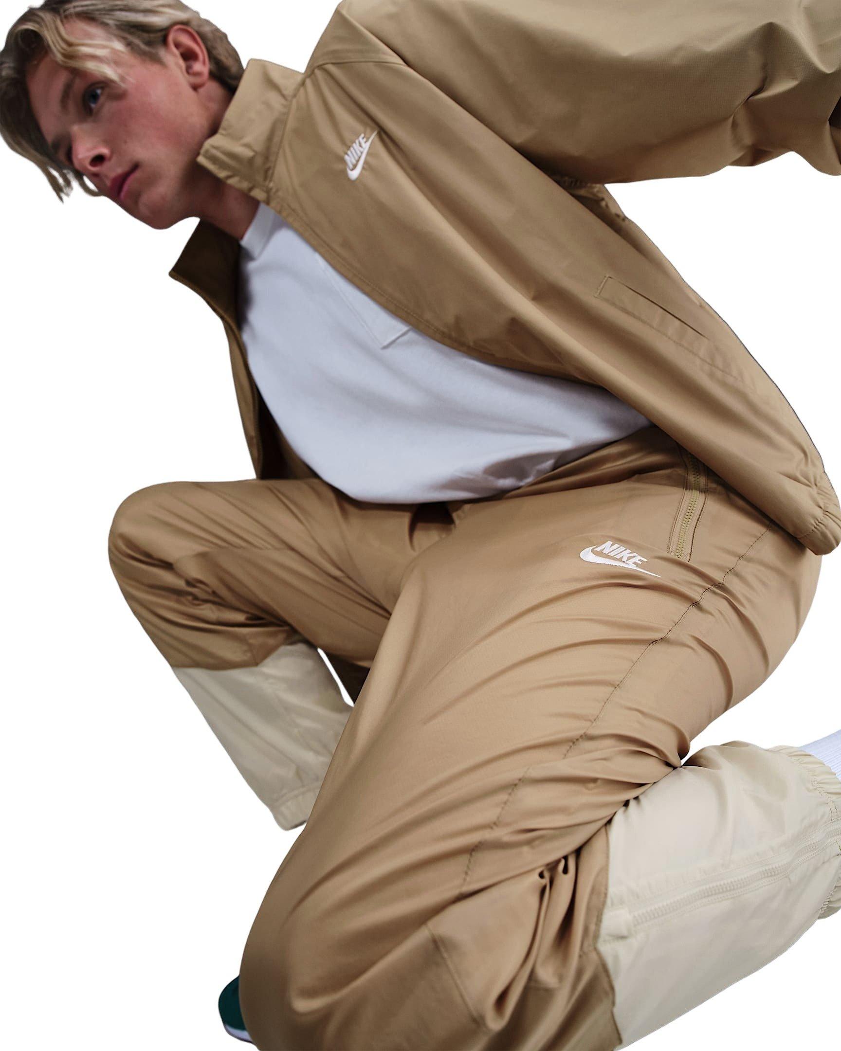 Nike Men's Windrunner Woven Lined Pants - Beige/Khaki - BEIGE/KHAKI Thumbnail View 3