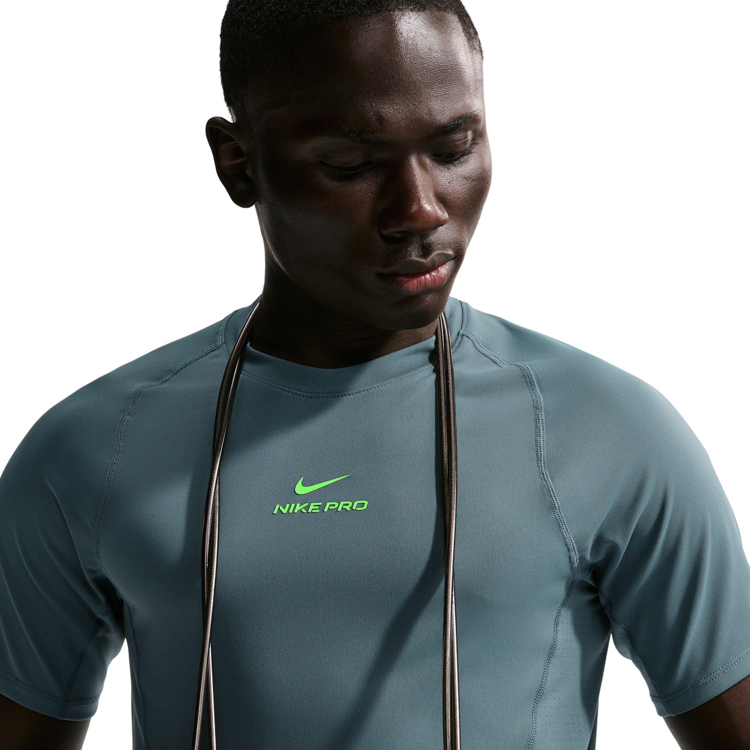 Nike Men's Pro Training Dri-FIT Short-Sleeve Top - Mineral Slate - MINERAL SLATE