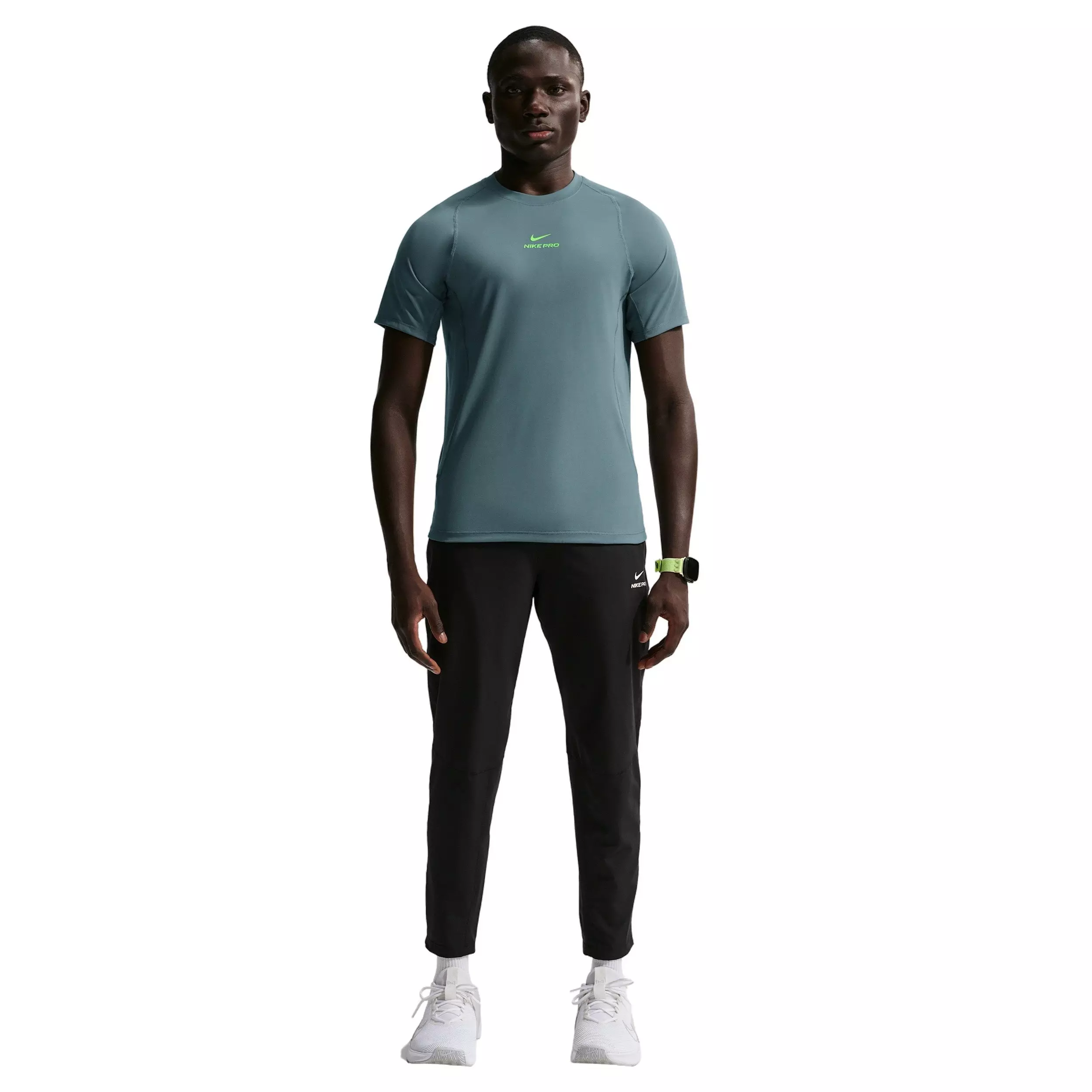 Nike Men's Pro Training Dri-FIT Short-Sleeve Top - Mineral Slate - MINERAL SLATE