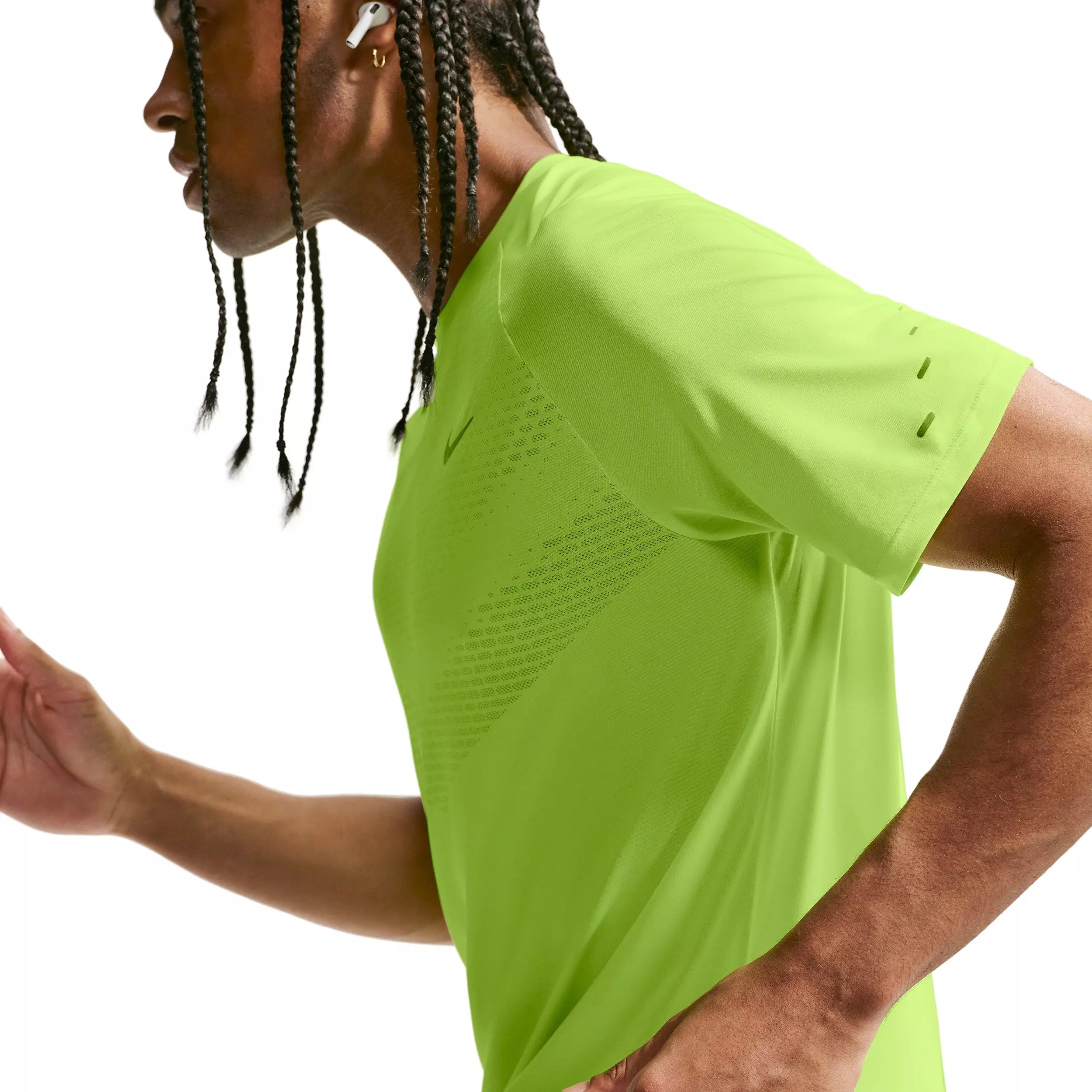 Nike Men's Stride Dri-FIT ADV Short Sleeve Running Top - YELLOW
