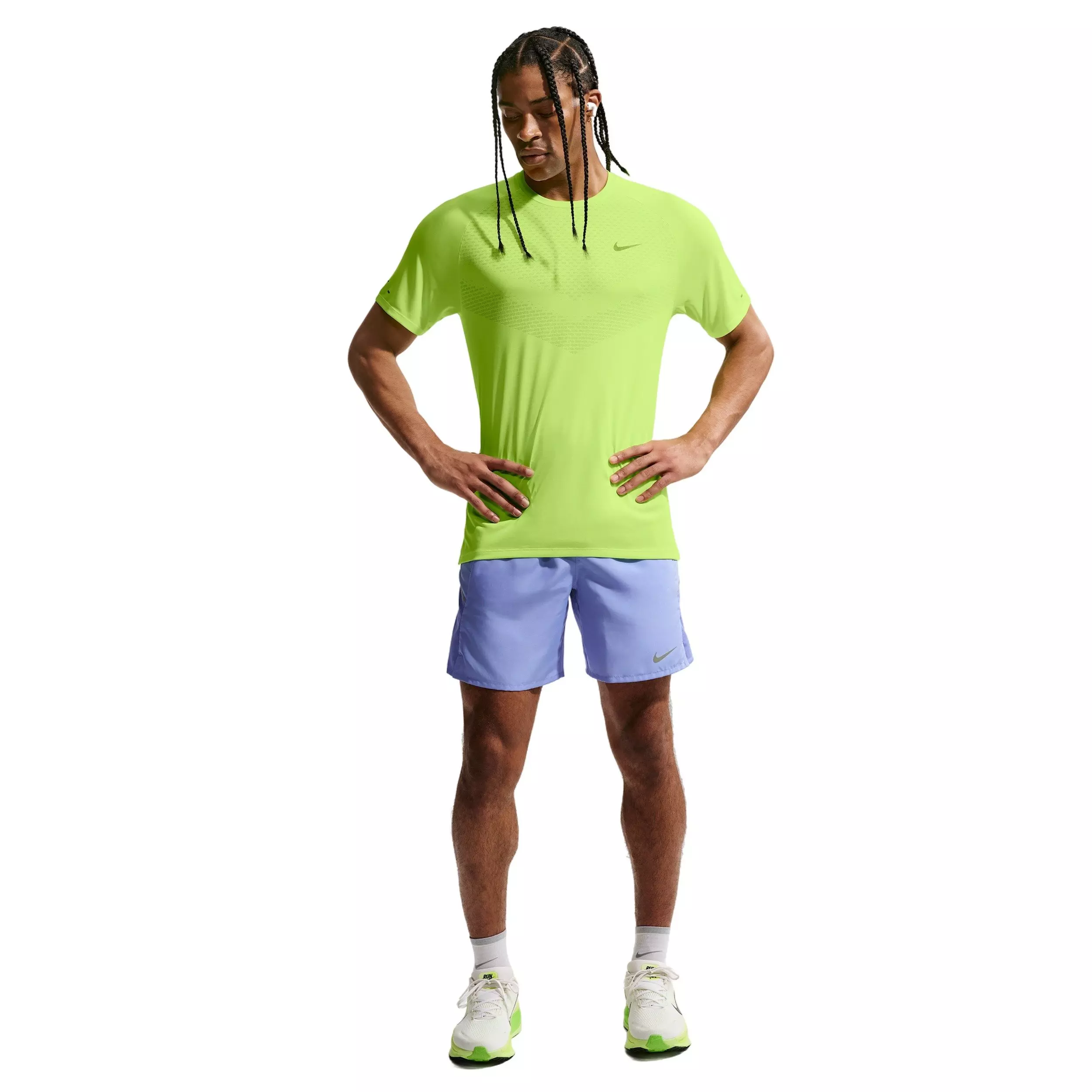 Nike Men's Stride Dri-FIT ADV Short Sleeve Running Top - YELLOW