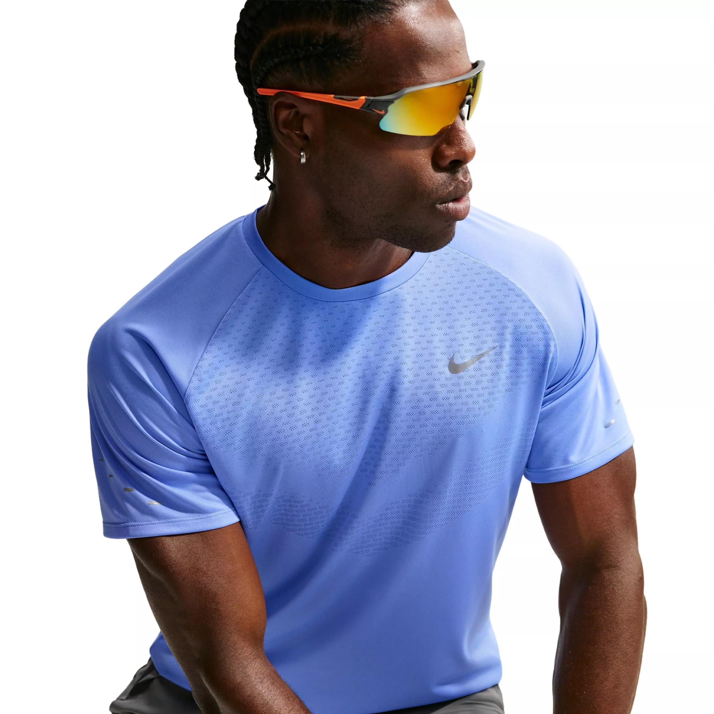 Nike Men's Stride Dri-FIT ADV Short Sleeve Running Top - BLUE