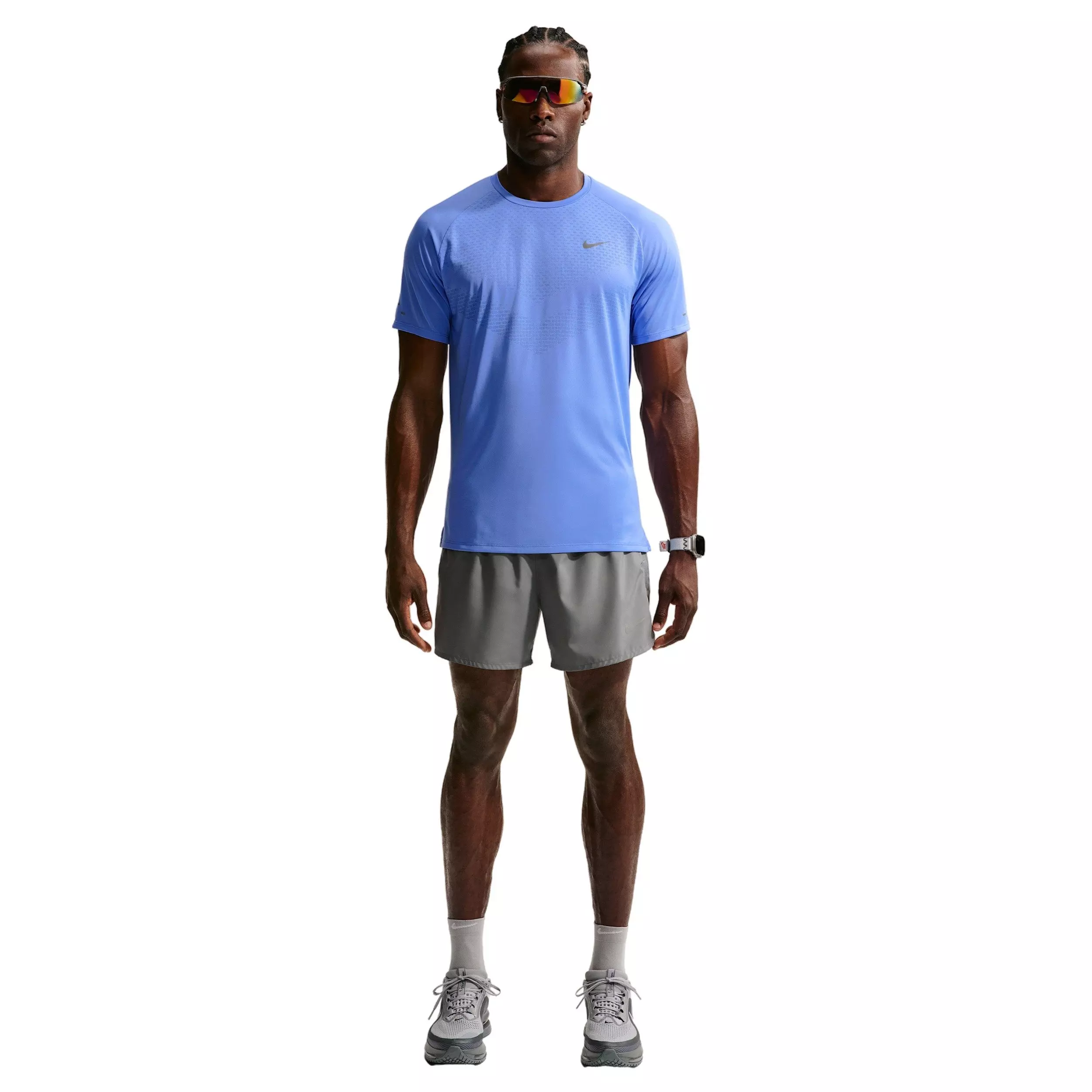 Nike Men's Stride Dri-FIT ADV Short Sleeve Running Top - BLUE