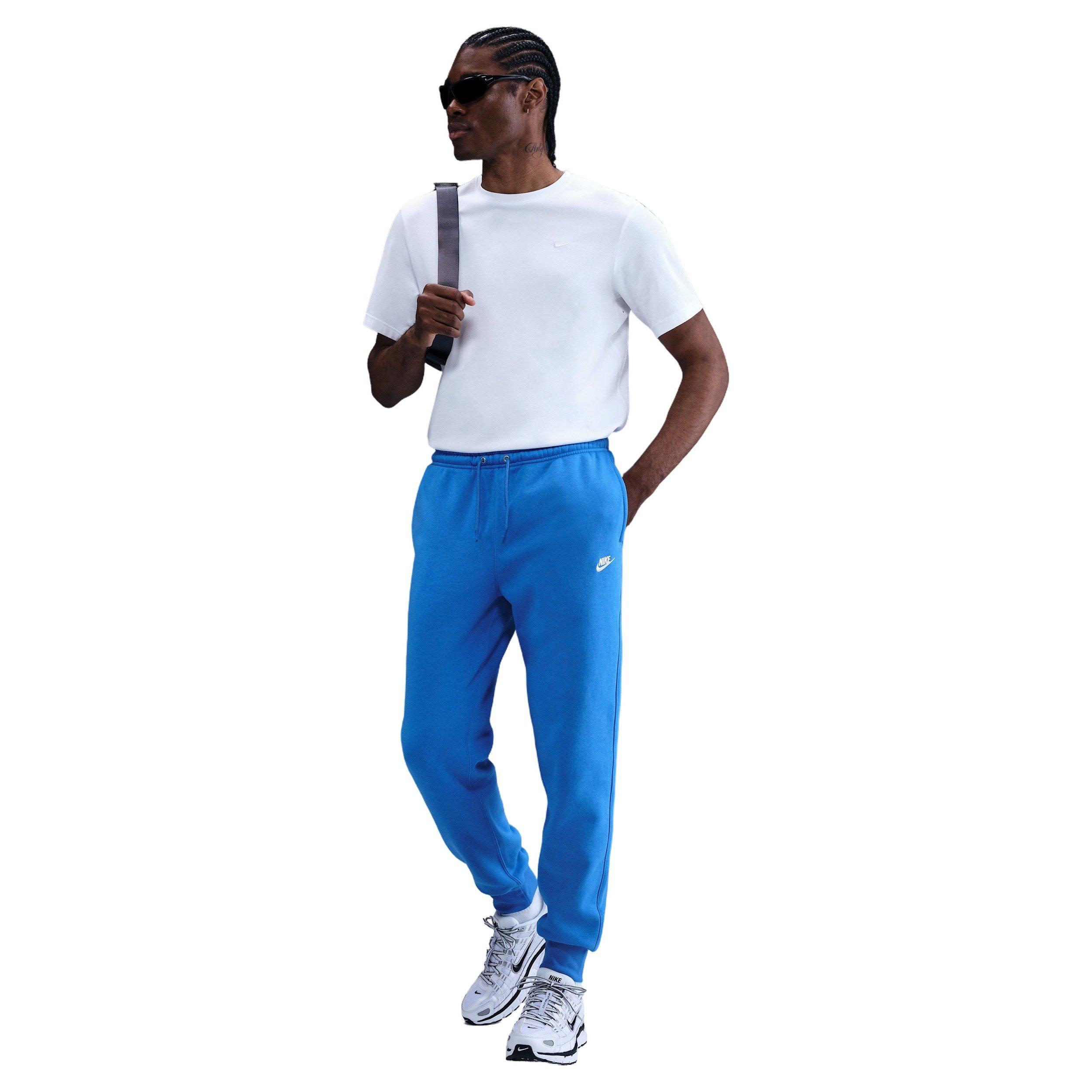 Nike Men's Club Fleece Joggers - Blue - BLUE Thumbnail View 1