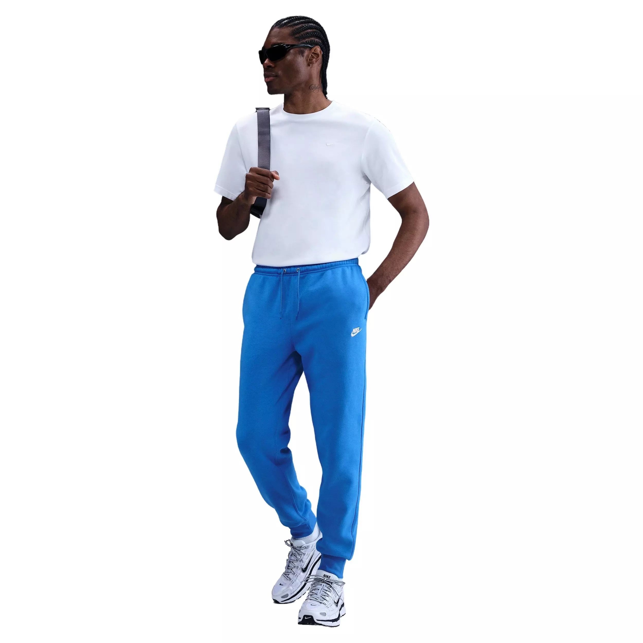 Nike Men's Club Fleece Joggers - Blue - BLUE