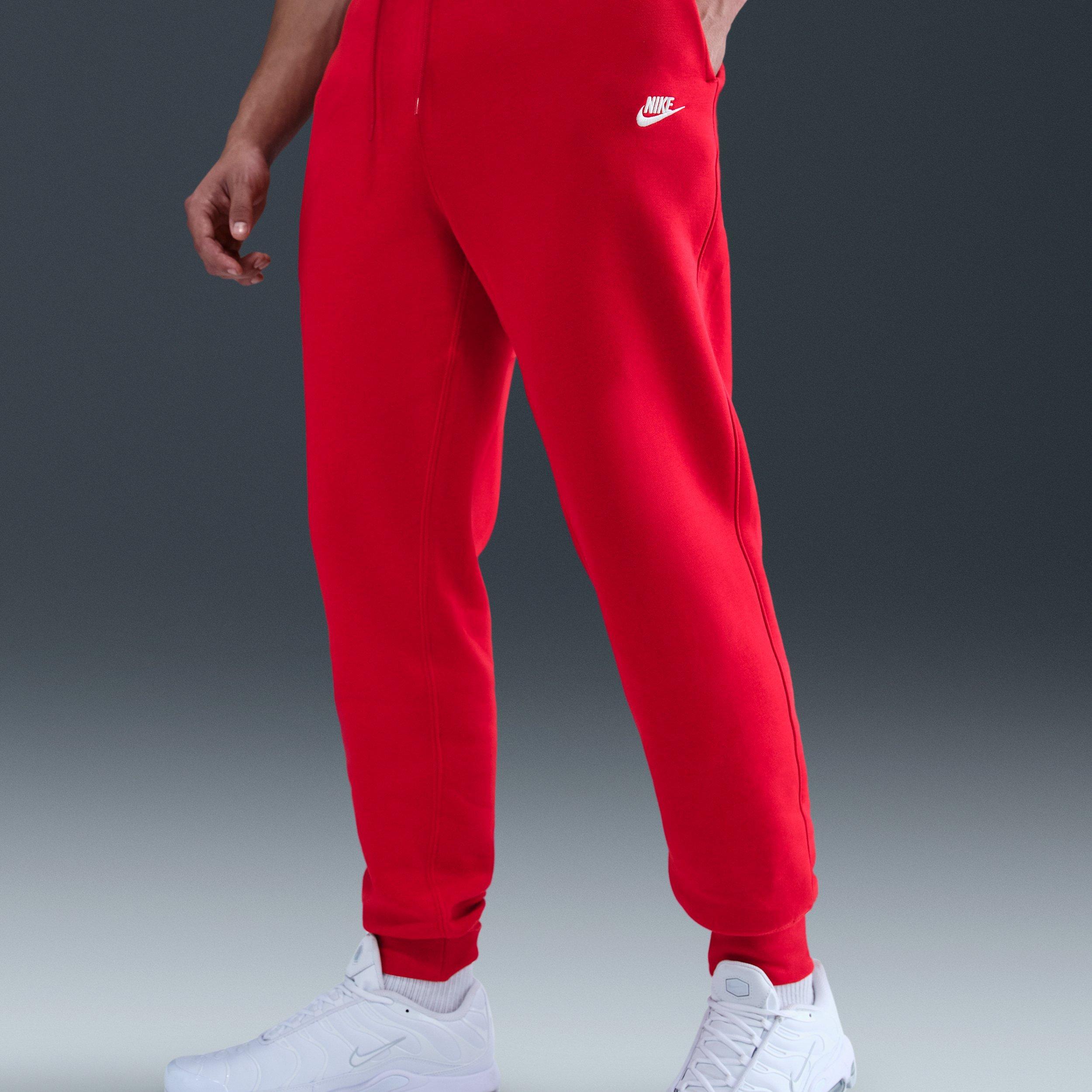 Nike Men's Club Fleece Joggers - Blue - RED Thumbnail View 5