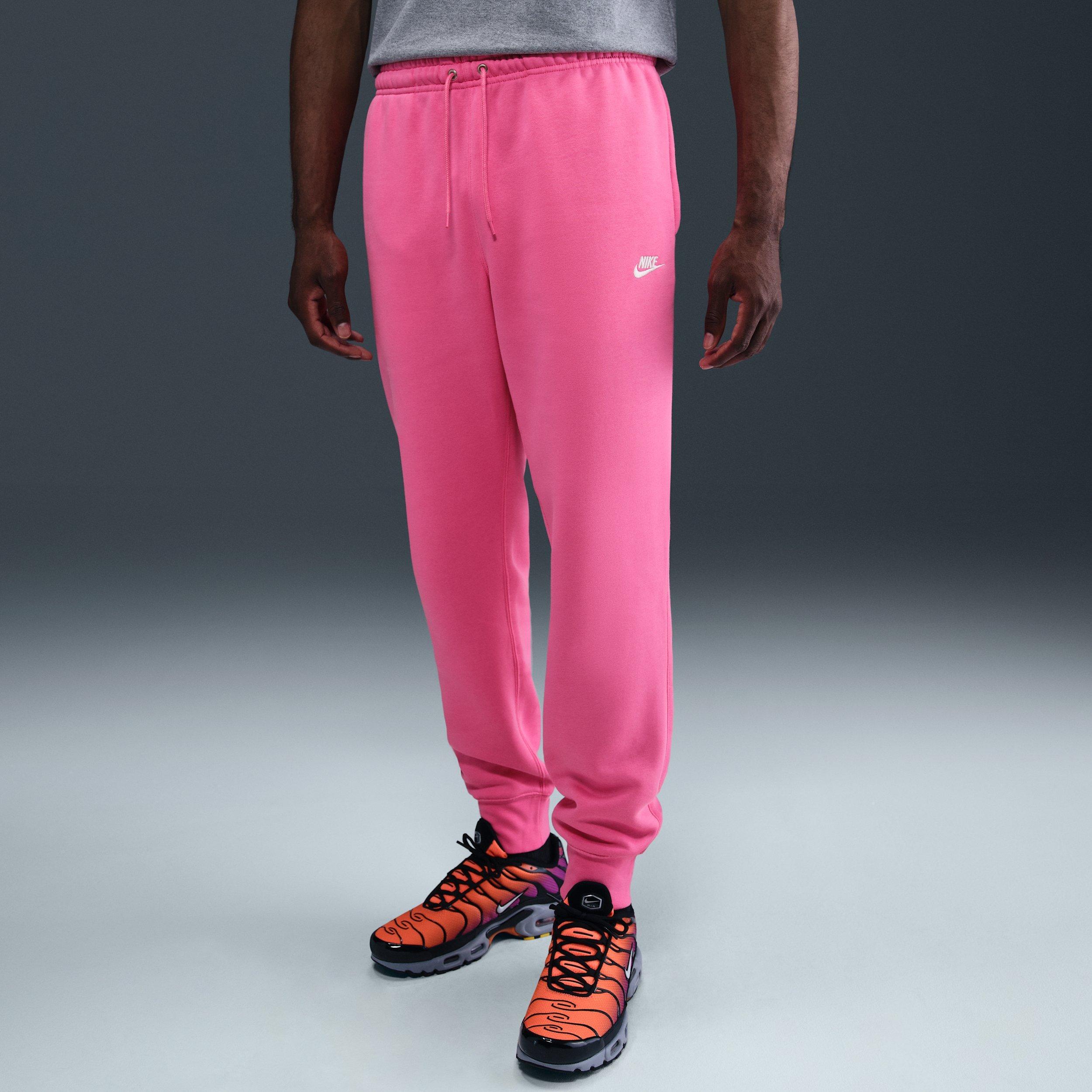 Nike Men's Club Fleece Joggers - Blue - PINK Thumbnail View 3