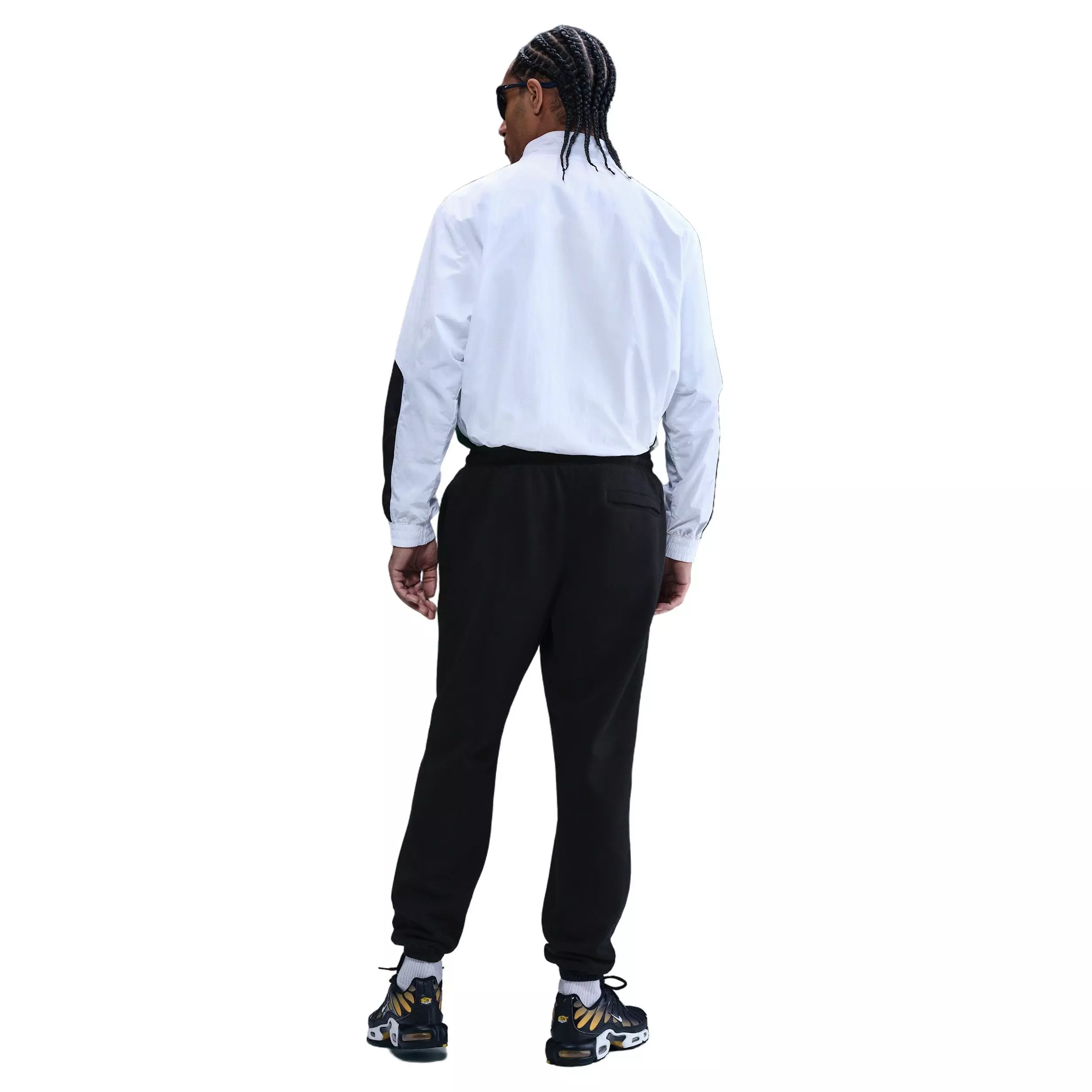 Nike Men's Club Cuffed Brushed Fleece Pants - BLACK