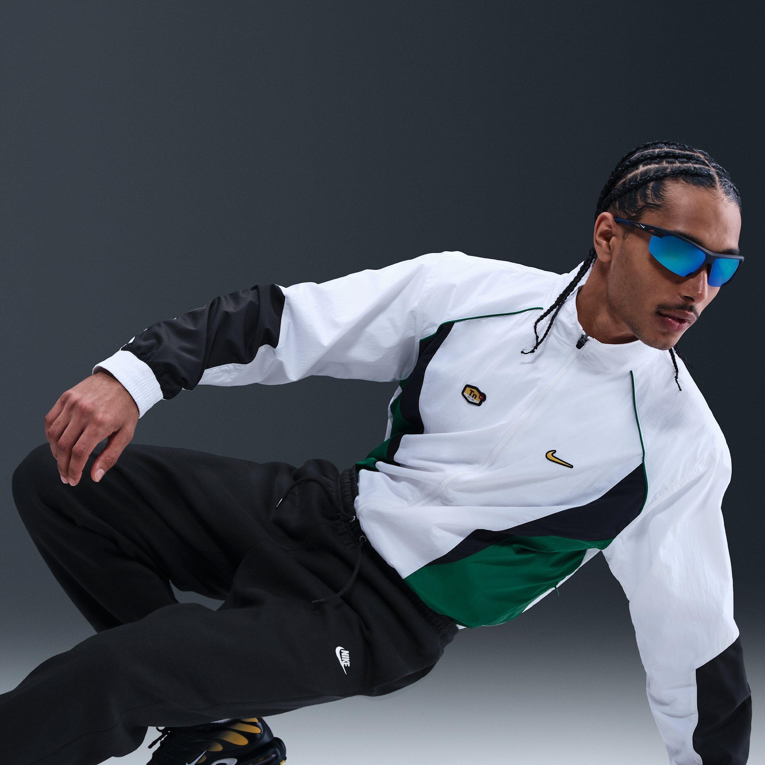 Nike Men's Club Cuffed Brushed Fleece Pants - BLACK Thumbnail View 5