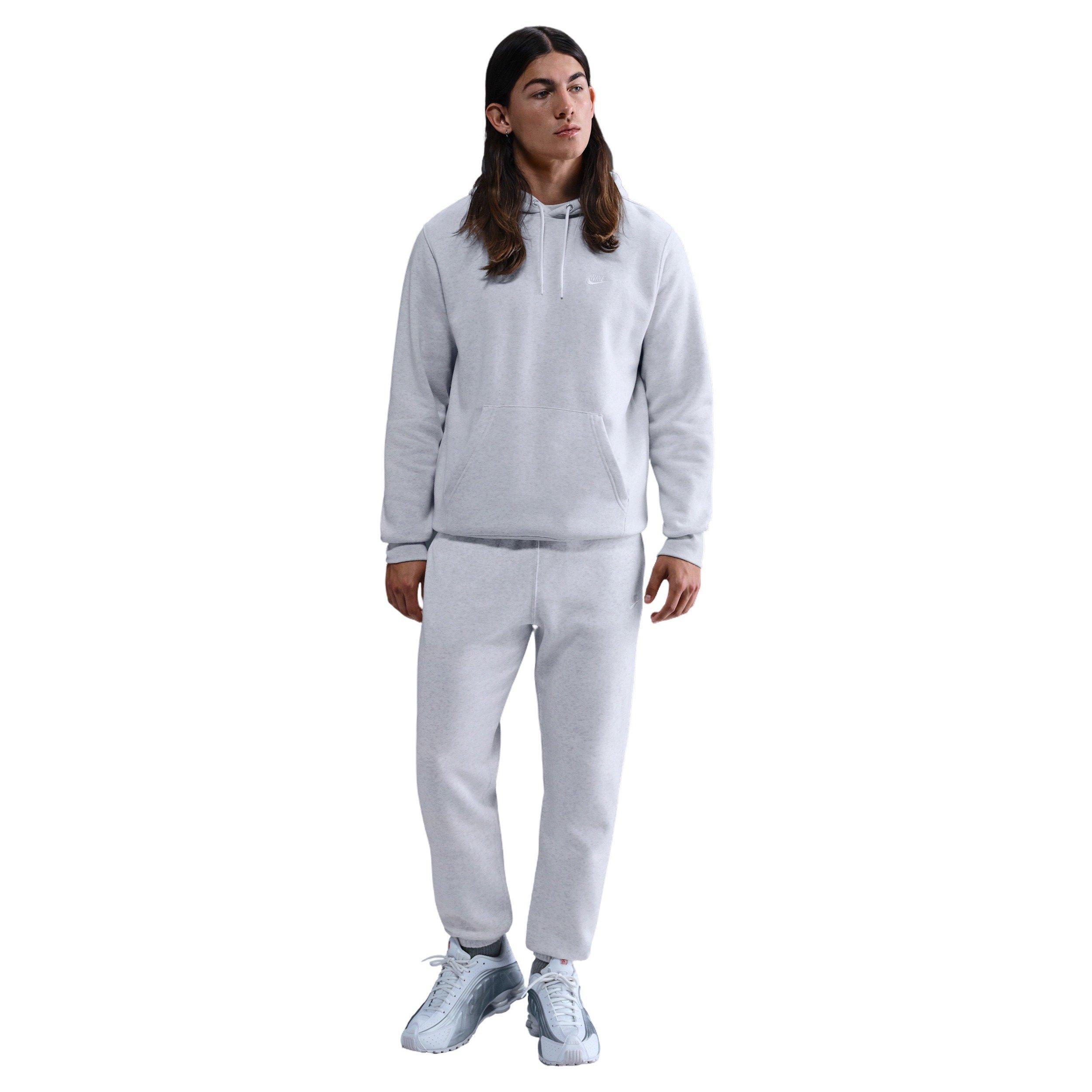 Nike Men's Club Cuffed Brushed Fleece Pants - BIRCH HEATHER Thumbnail View 1