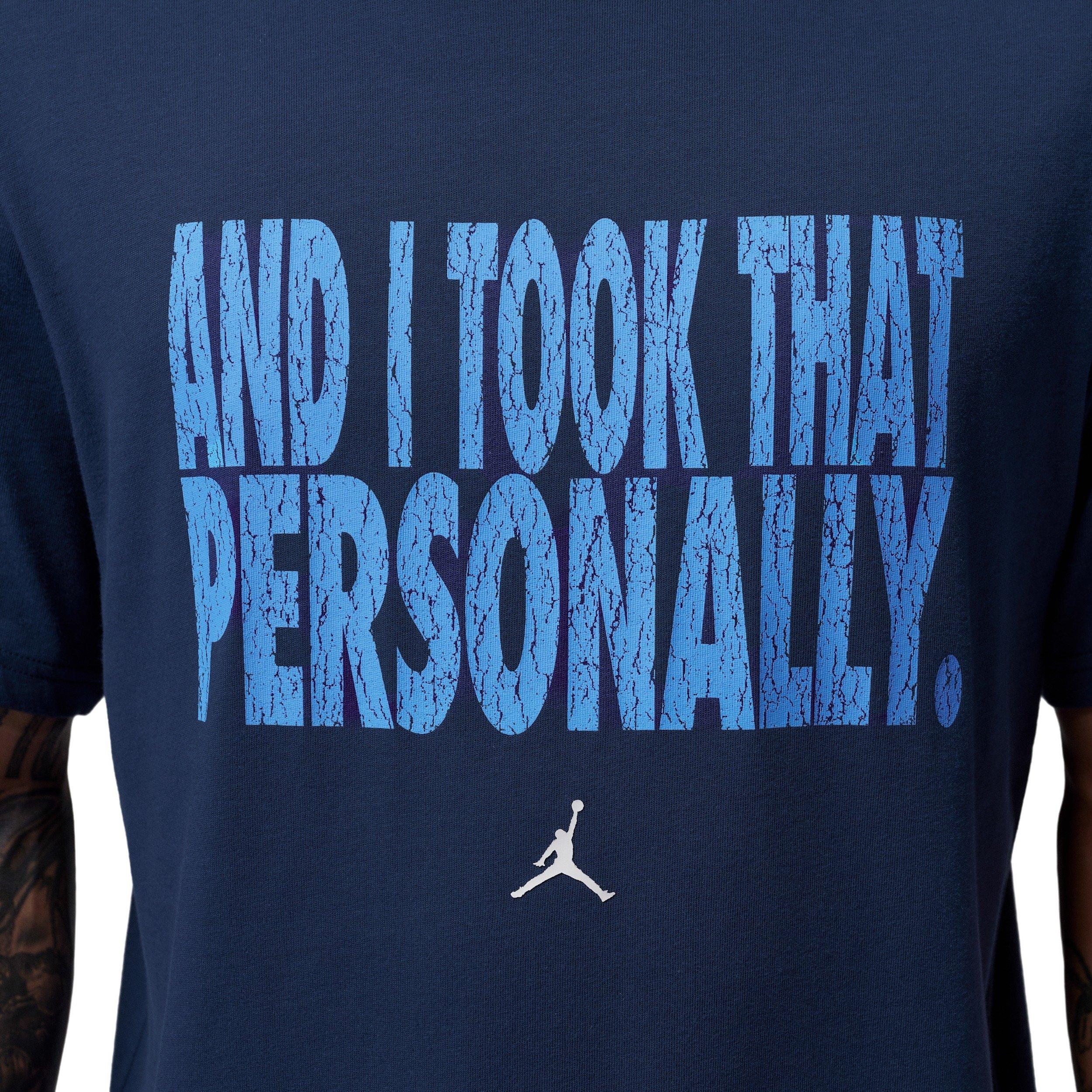 Jordan Men's Sport Dri-FIT Graphic VB T-Shirt - BLUE Thumbnail View 4