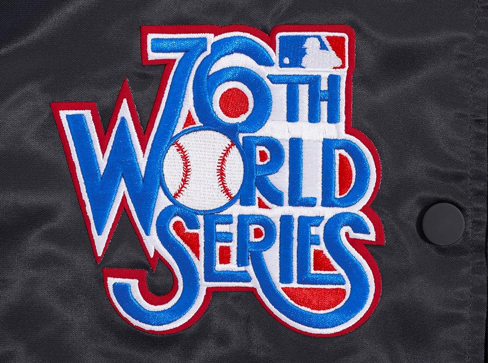 Pro Standard Women's MLB Pittsburgh Pirates Mashup Rib Satin Jacket -Black/Yellow - BLACK/YELLOW Thumbnail View 5