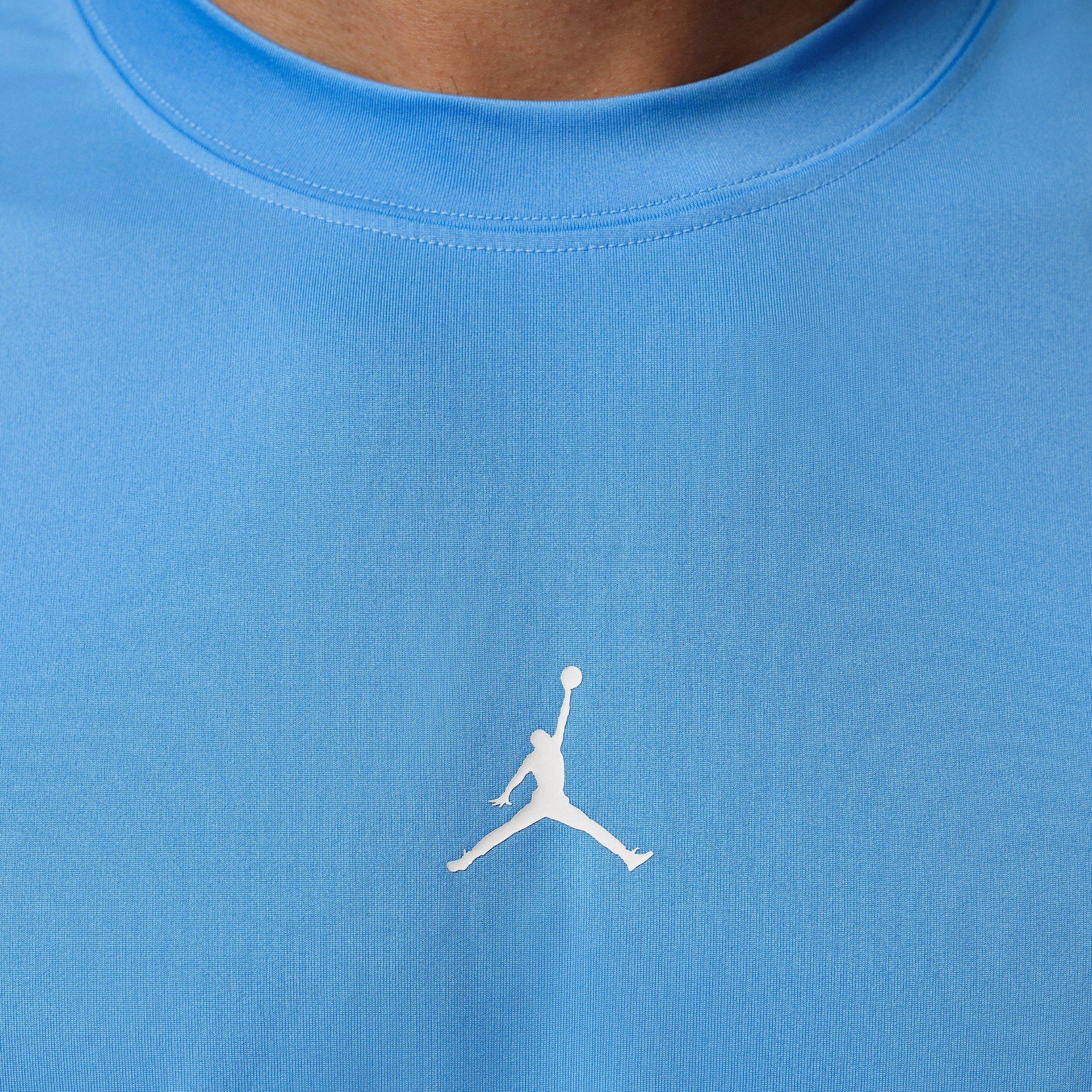 Jordan Men's Sport Essentials Dri-FIT Short-Sleeve Top - BLUE Thumbnail View 4