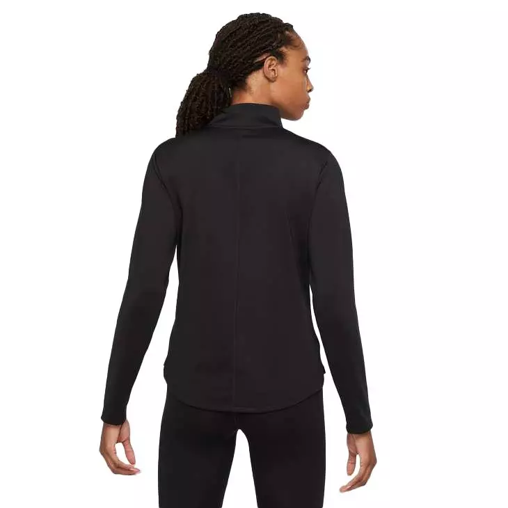 Nike Women's Therma-FIT One Long-Sleeve 1/2-Zip Top - BLACK