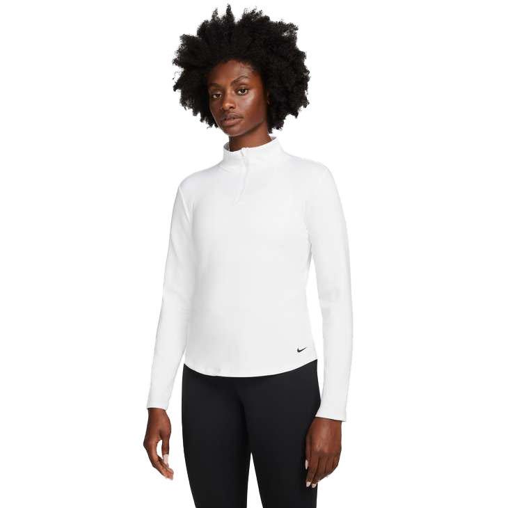 Nike Women's Therma-FIT One Long-Sleeve 1/2-Zip Top - BLACK Thumbnail View 1