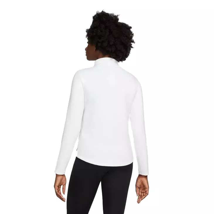 Nike Women's Therma-FIT One Long-Sleeve 1/2-Zip Top - BLACK