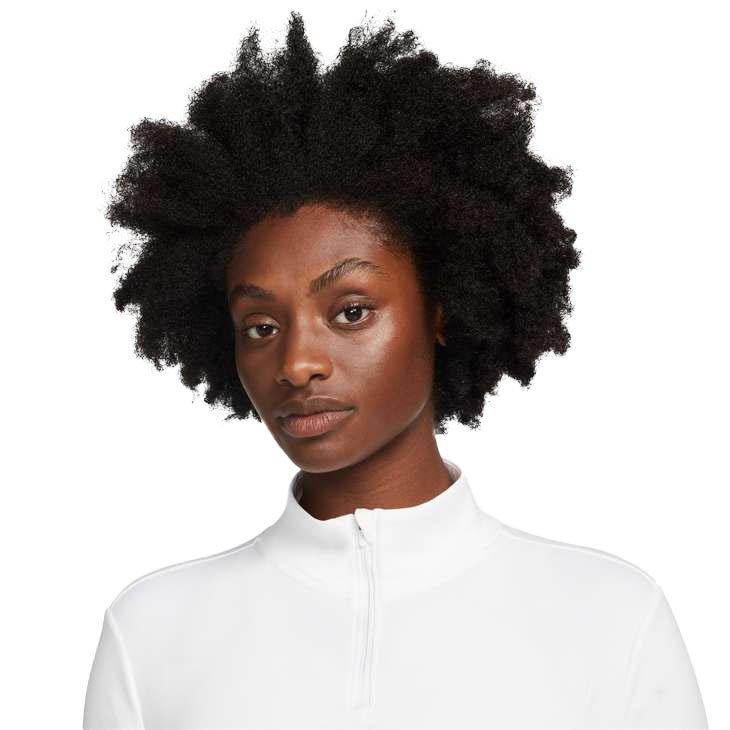 Nike Women's Therma-FIT One Long-Sleeve 1/2-Zip Top - BLACK Thumbnail View 3