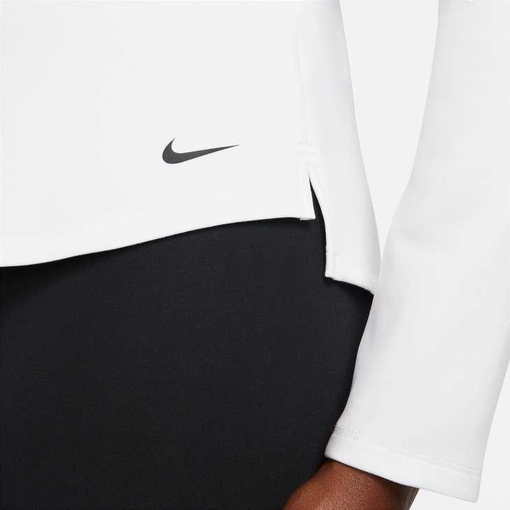 Nike Women's Therma-FIT One Long-Sleeve 1/2-Zip Top - BLACK Thumbnail View 4