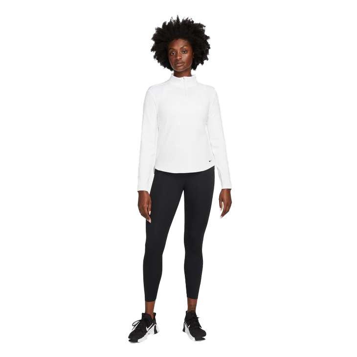 Nike Women's Therma-FIT One Long-Sleeve 1/2-Zip Top - BLACK Thumbnail View 5