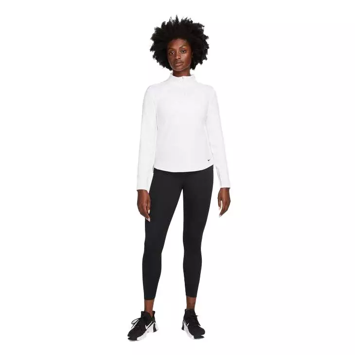 Nike Women's Therma-FIT One Long-Sleeve 1/2-Zip Top - BLACK