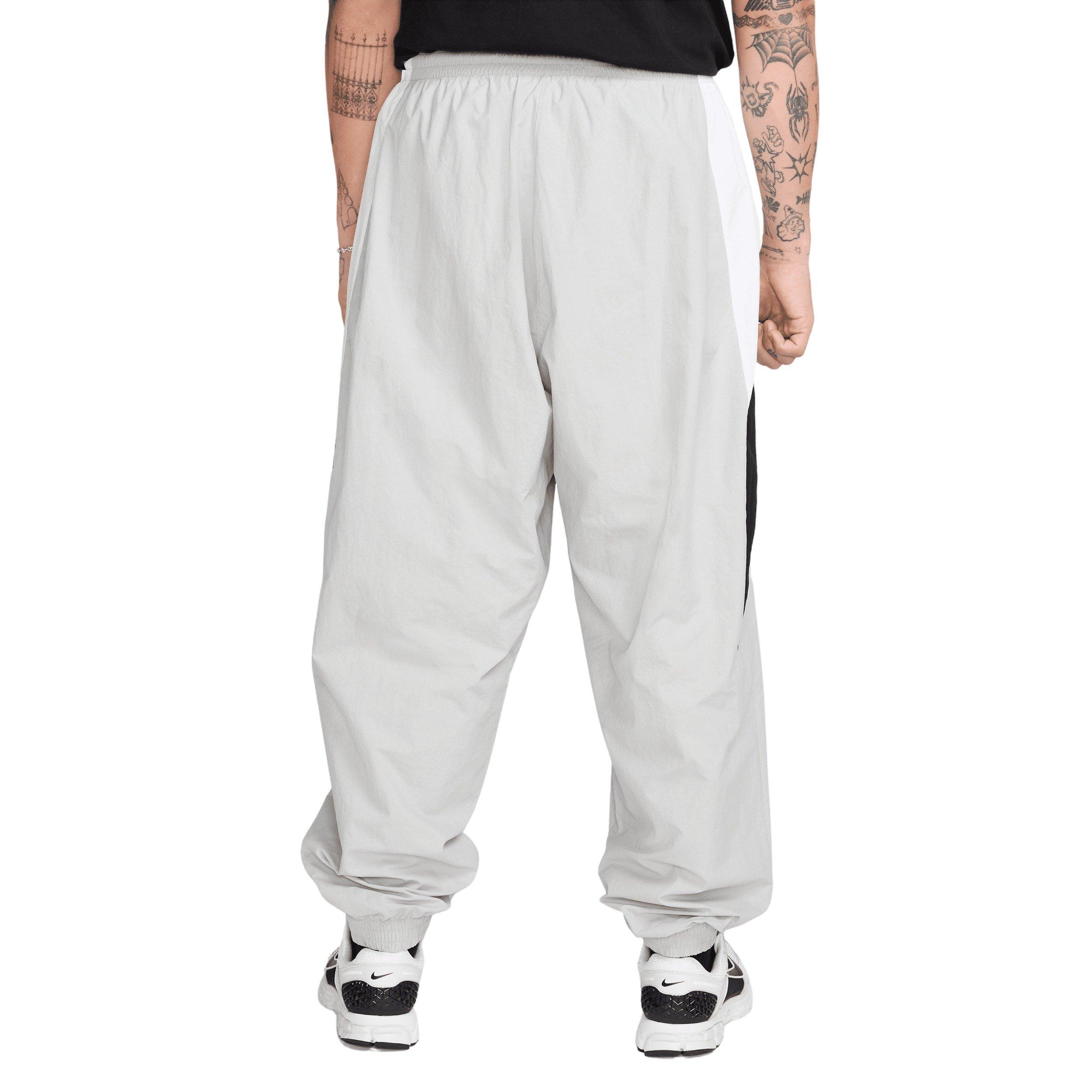 Nike Men's Club Oversized Woven Track Pants - Grey - GREY Thumbnail View 2