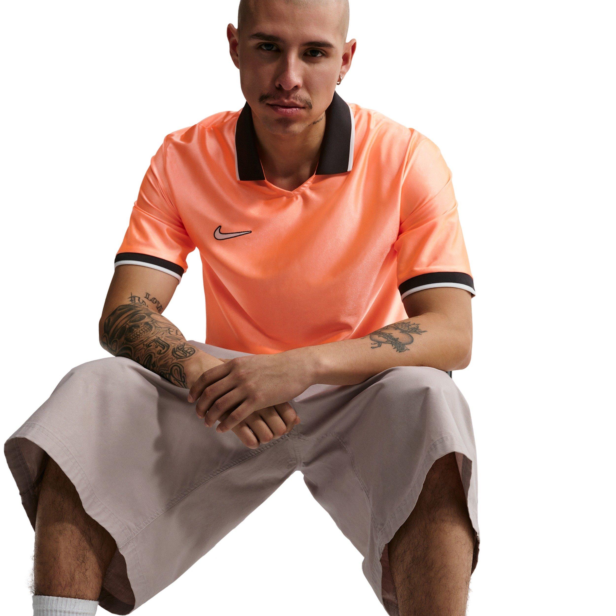Nike Men's Energy Dri-FIT Short-Sleeve Soccer Top - ORANGE Thumbnail View 3