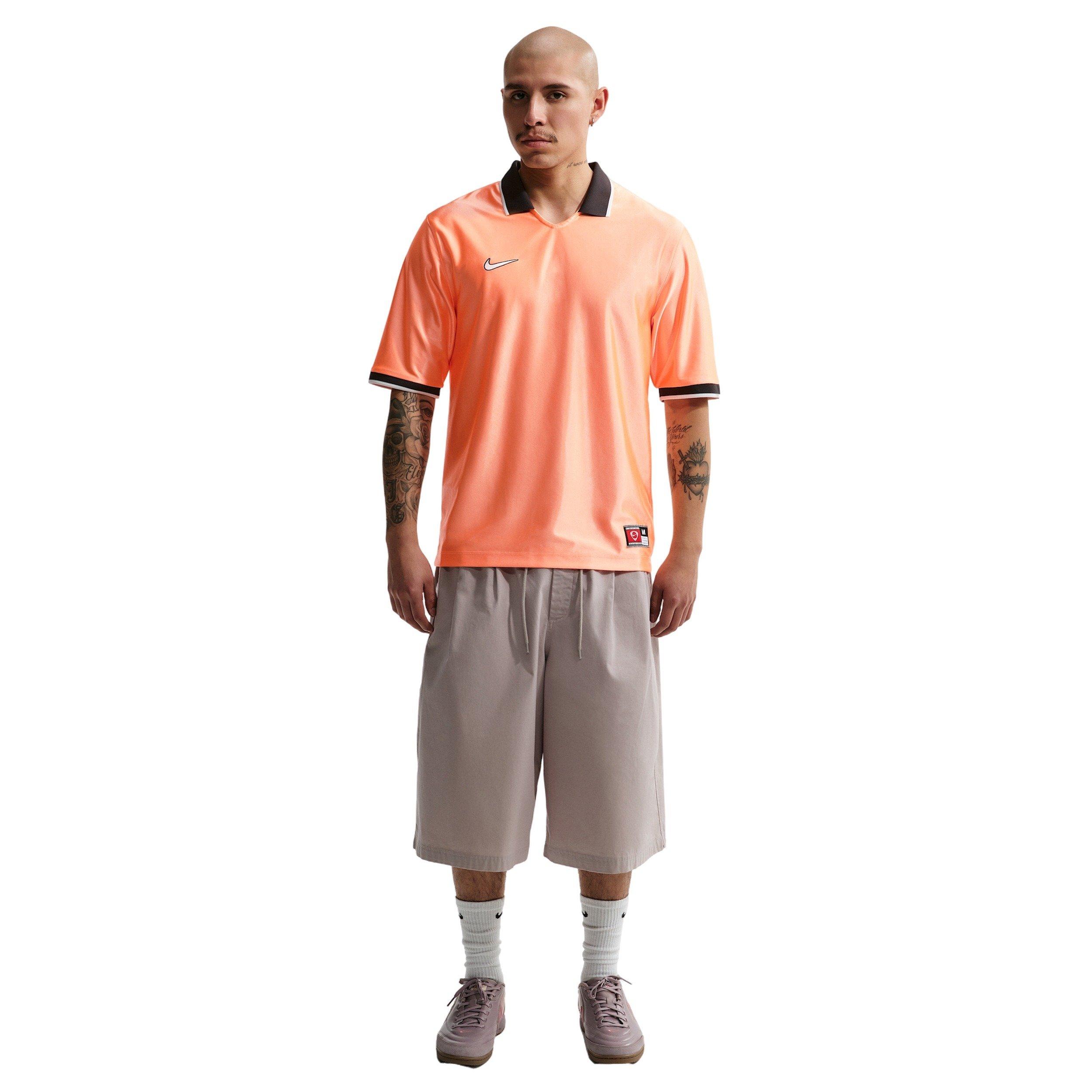 Nike Men's Energy Dri-FIT Short-Sleeve Soccer Top - ORANGE Thumbnail View 4