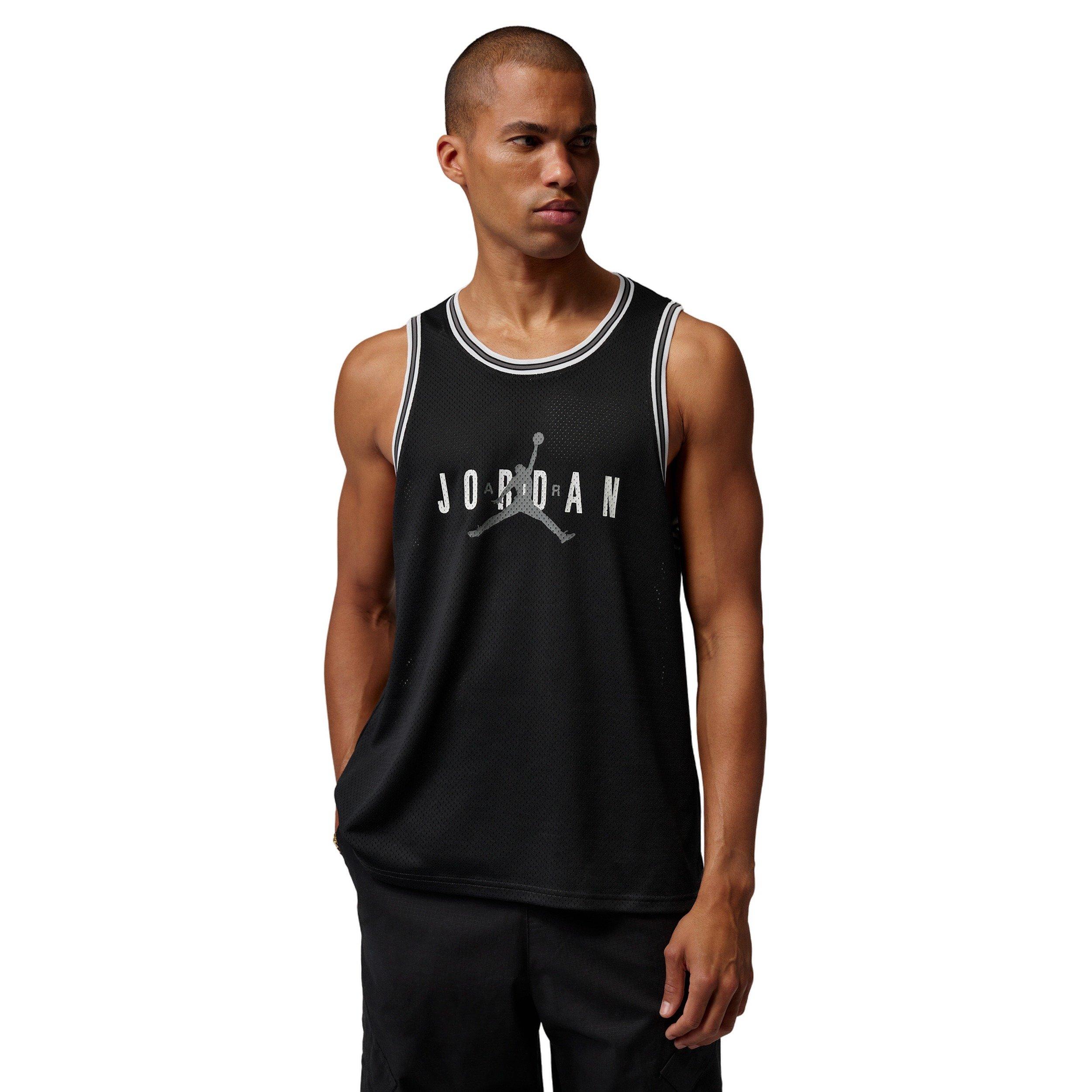 Jordan Men's Brooklyn Mesh Jersey - BLACK Thumbnail View 1