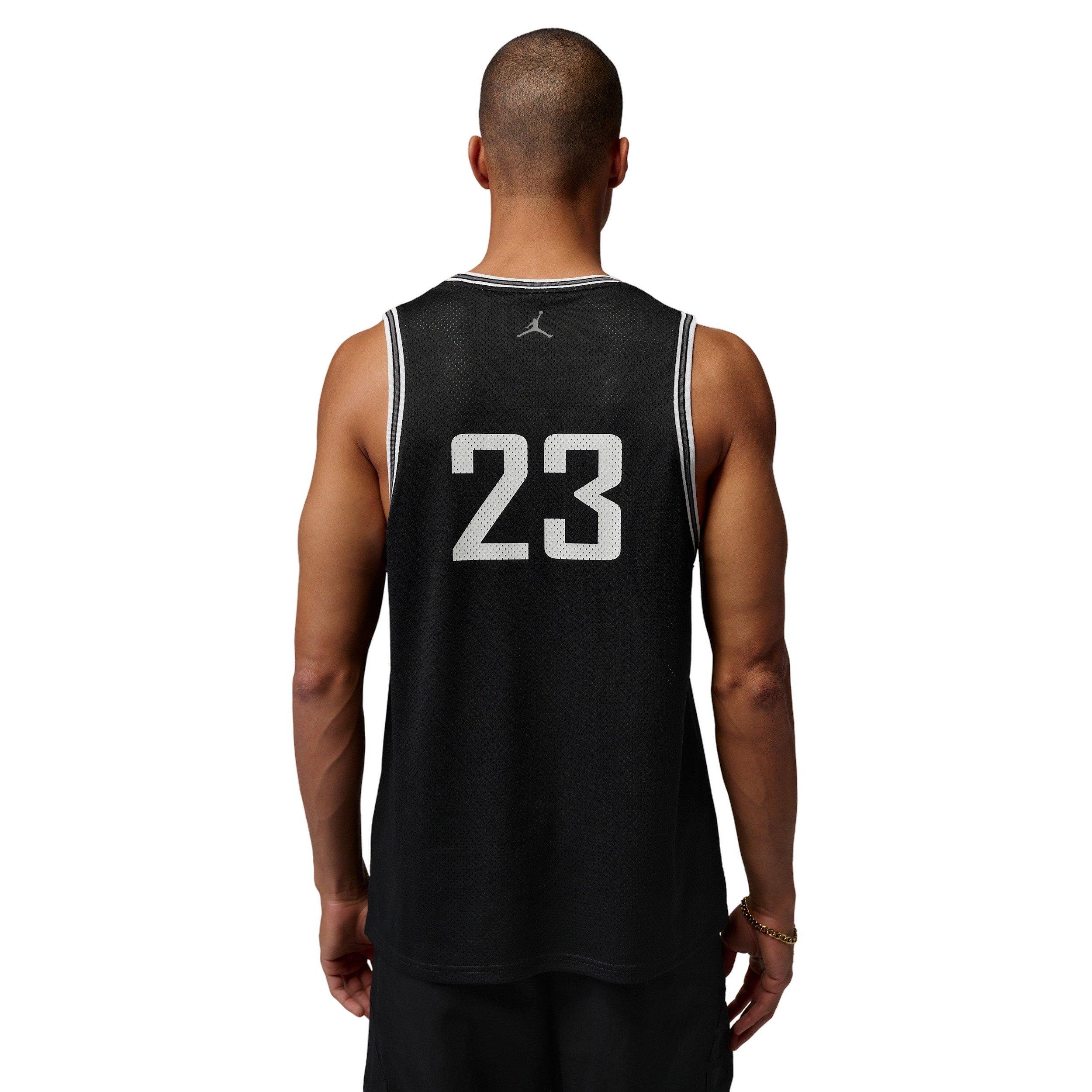 Jordan Men's Brooklyn Mesh Jersey - BLACK Thumbnail View 2