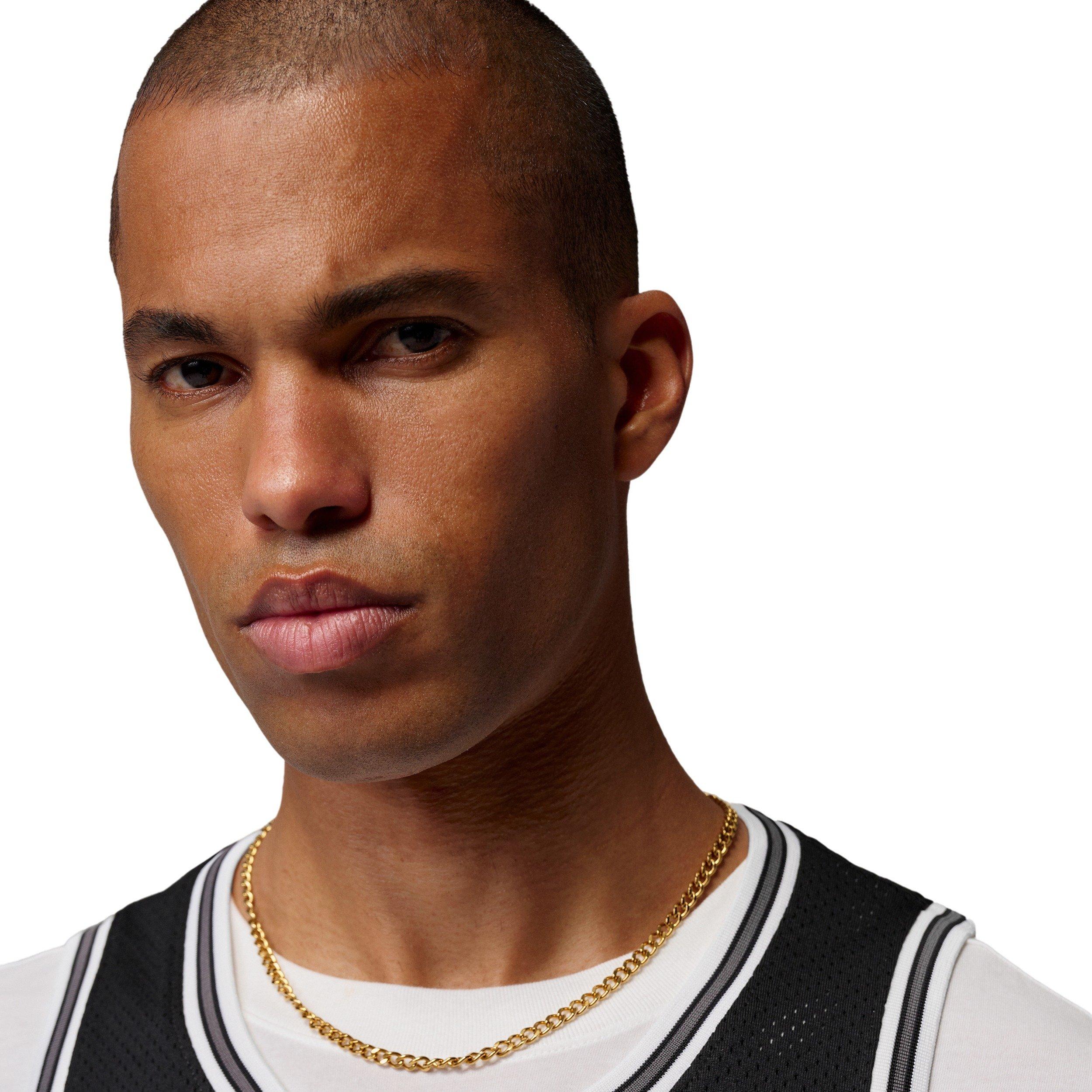 Jordan Men's Brooklyn Mesh Jersey - BLACK Thumbnail View 3