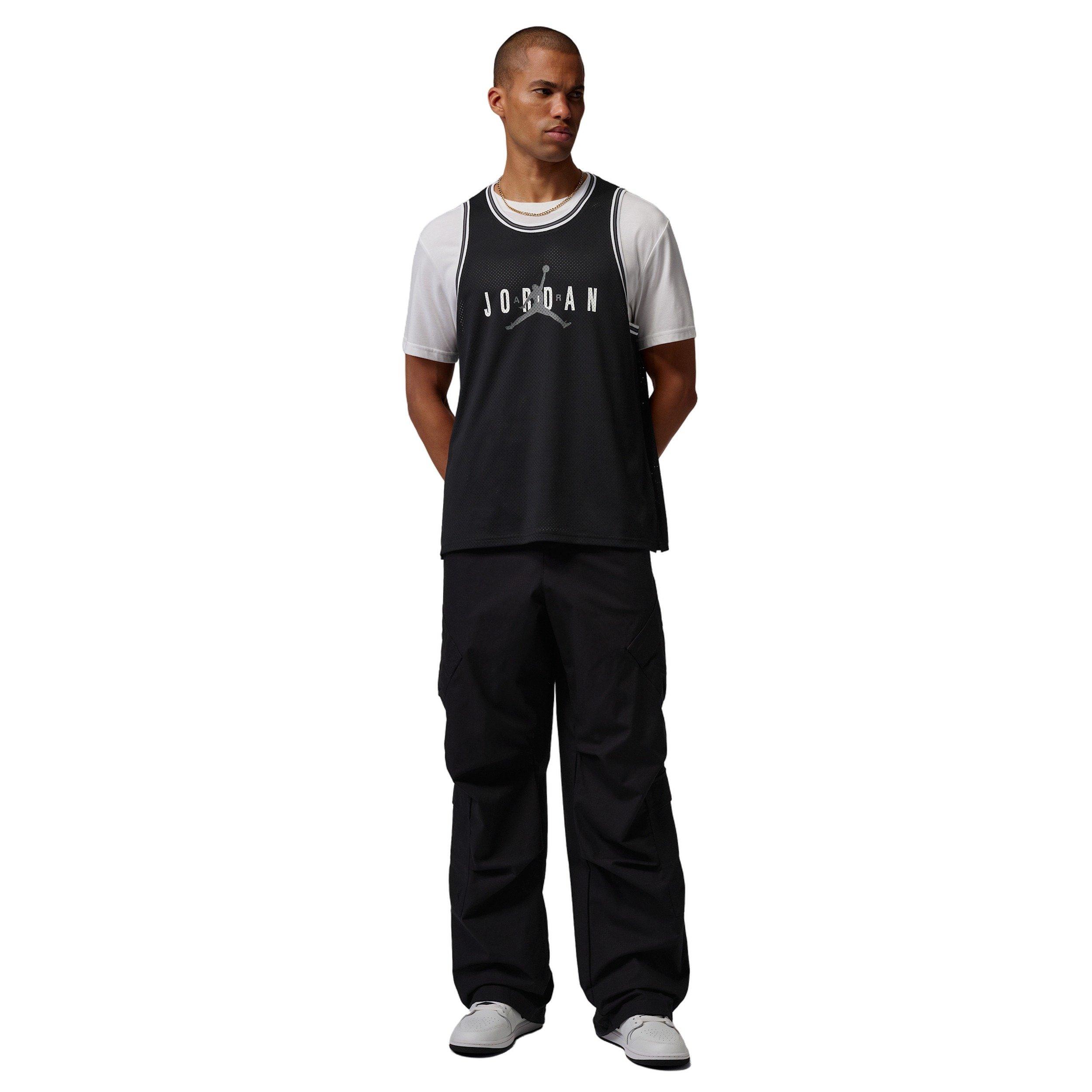 Jordan Men's Brooklyn Mesh Jersey - BLACK Thumbnail View 7