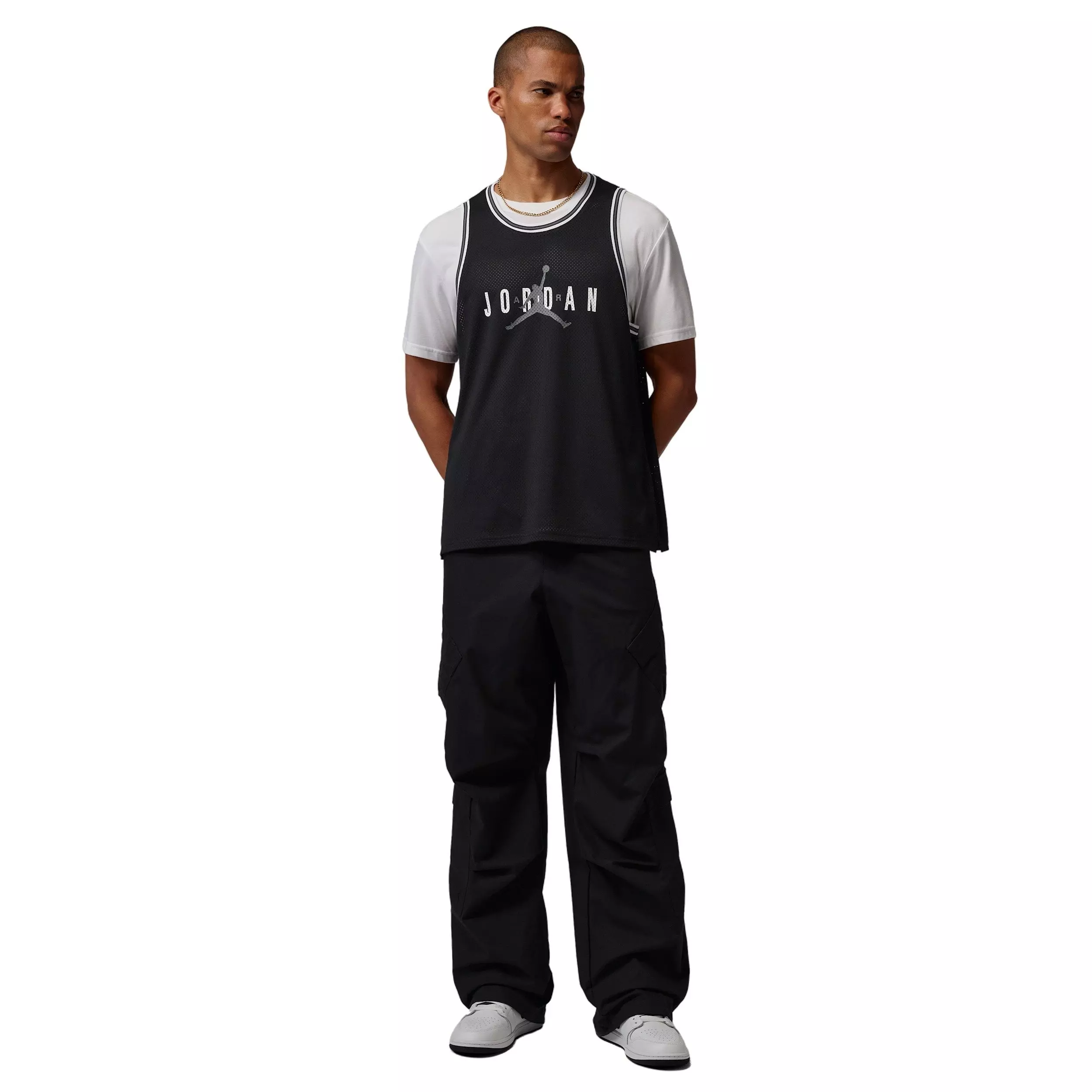 Jordan Men's Brooklyn Mesh Jersey - BLACK