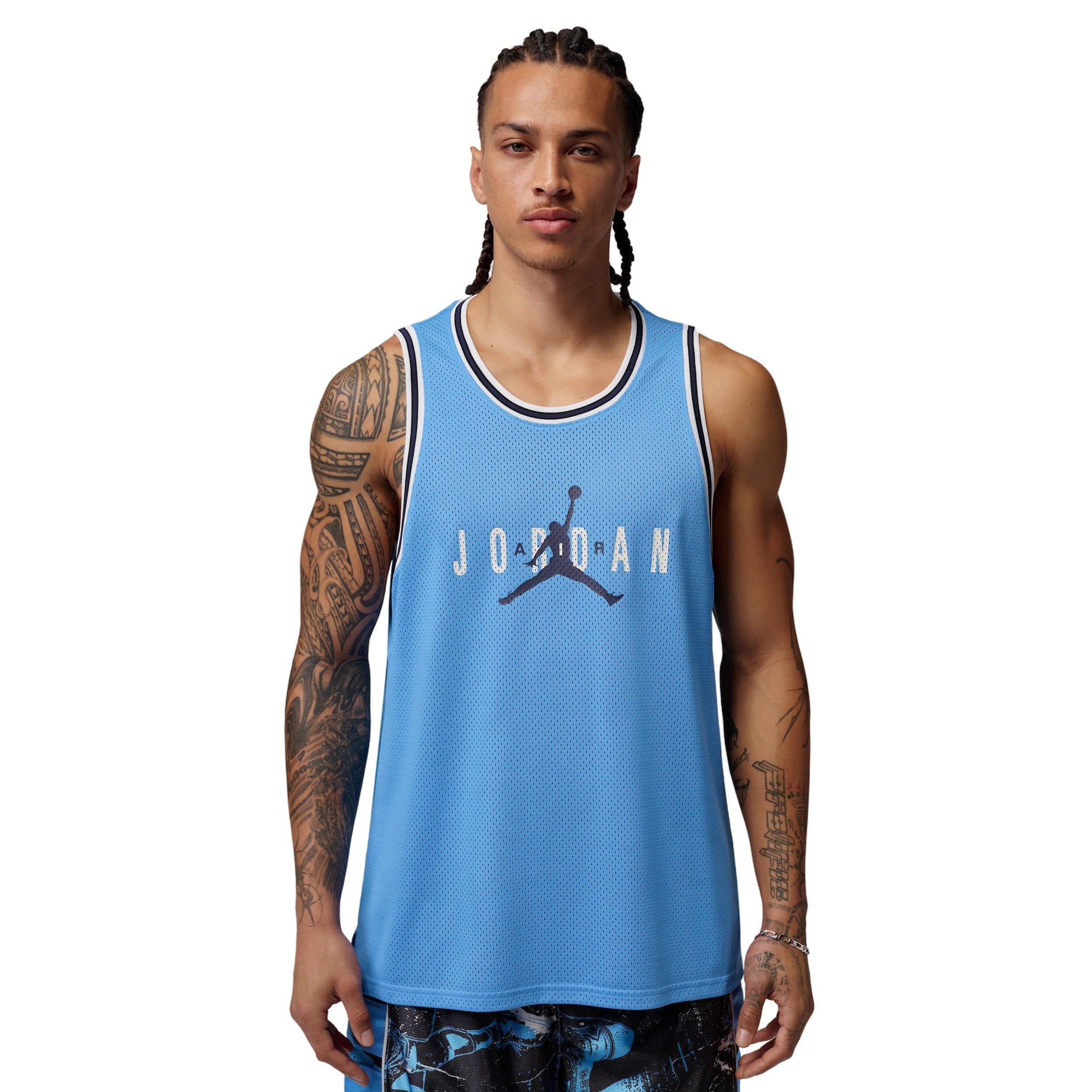 Jordan Men's Brooklyn Mesh Jersey - BLUE Thumbnail View 1