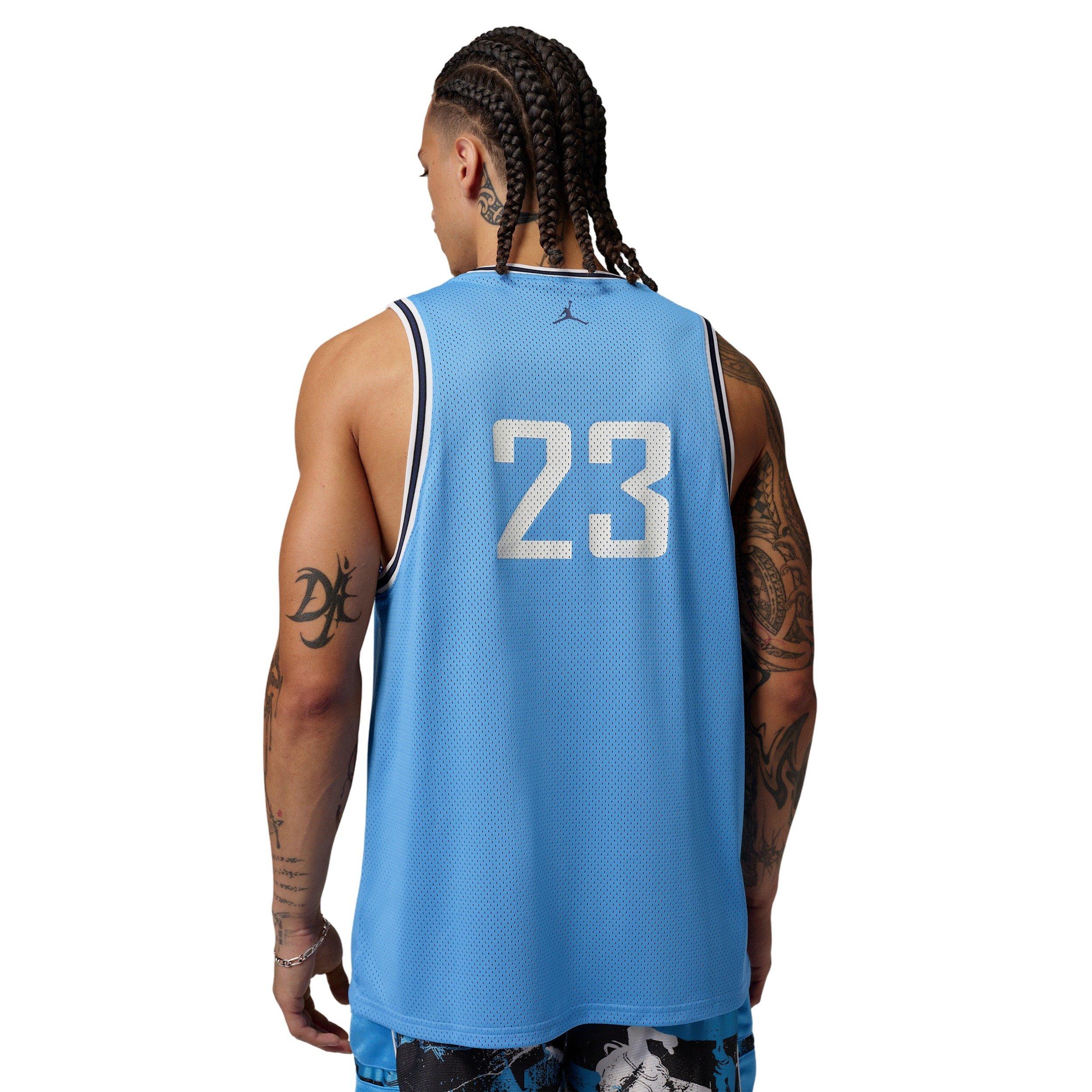 Jordan Men's Brooklyn Mesh Jersey - BLUE Thumbnail View 2