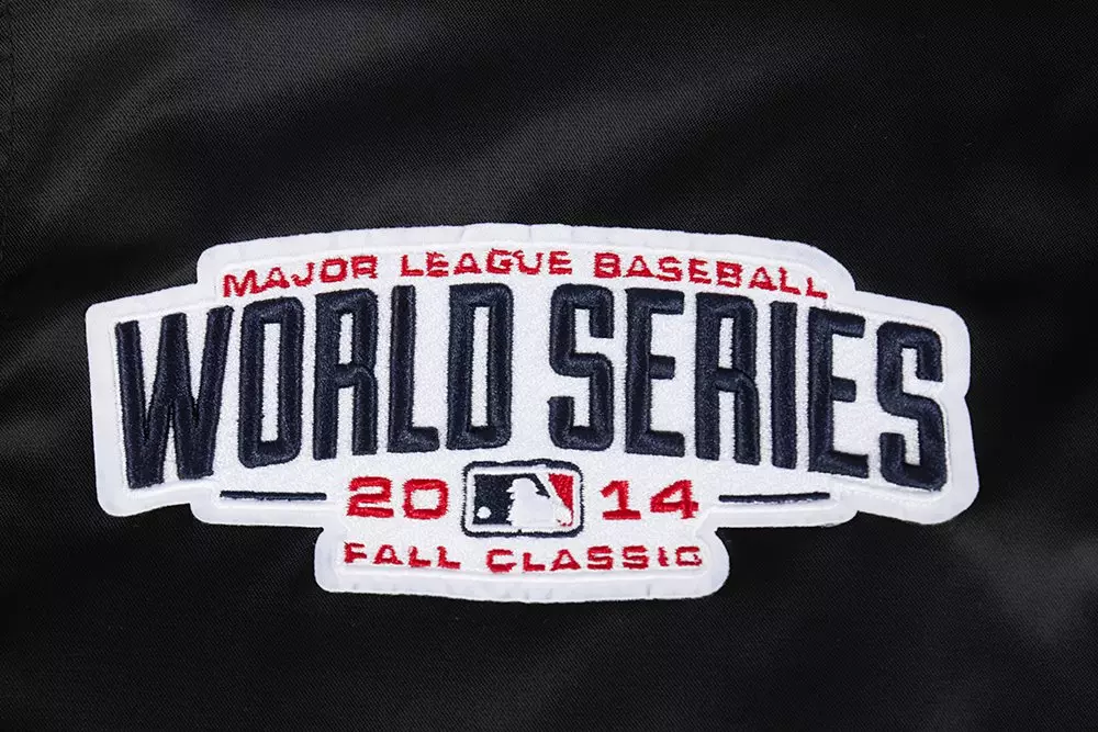 Pro Standard Women's MLB San Francisco Giants Mashup Rib Satin Jacket -Black/Orange - BLACK/ORANGE