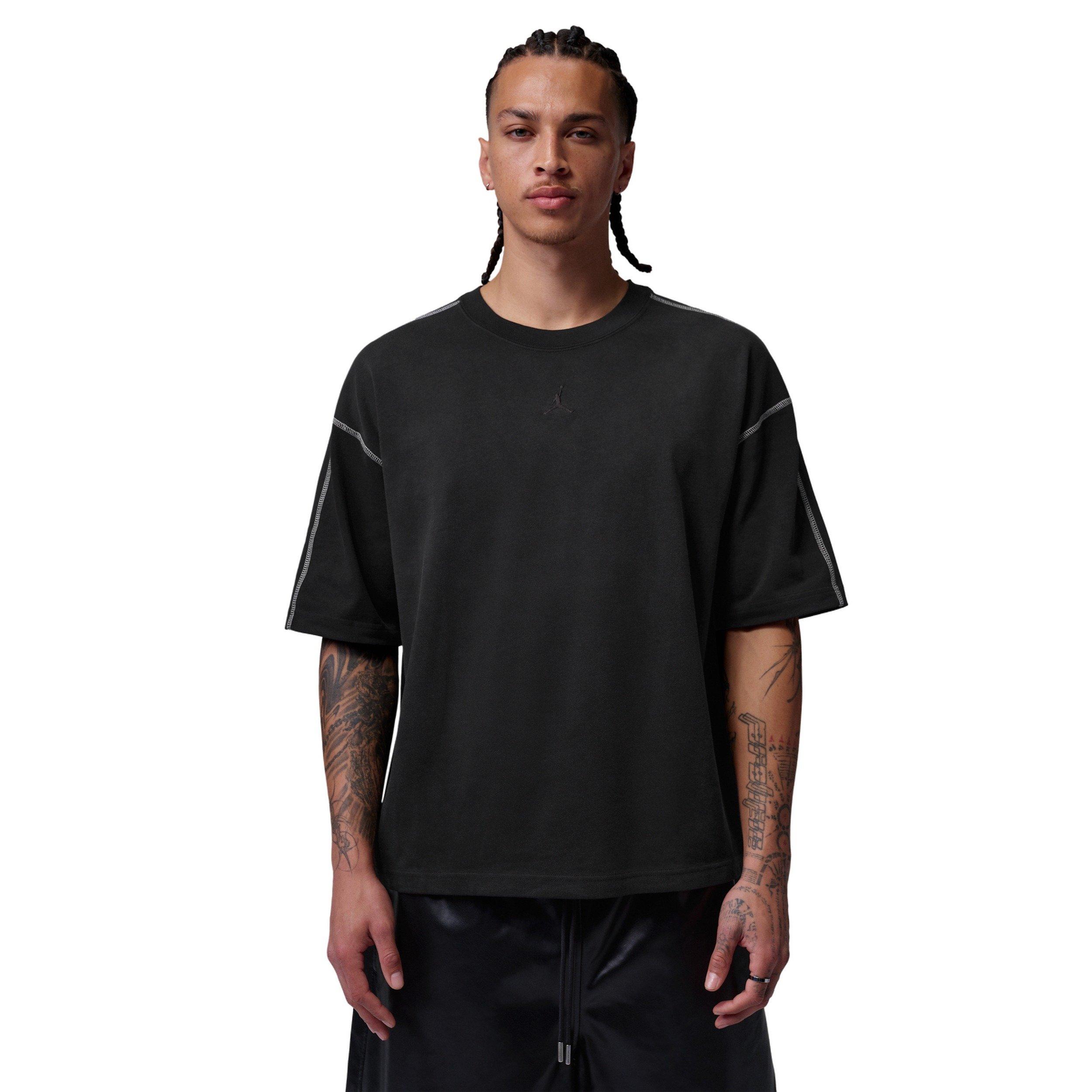 Jordan Men's Flight Heavyweight Short-Sleeve Top - BLACK Thumbnail View 1