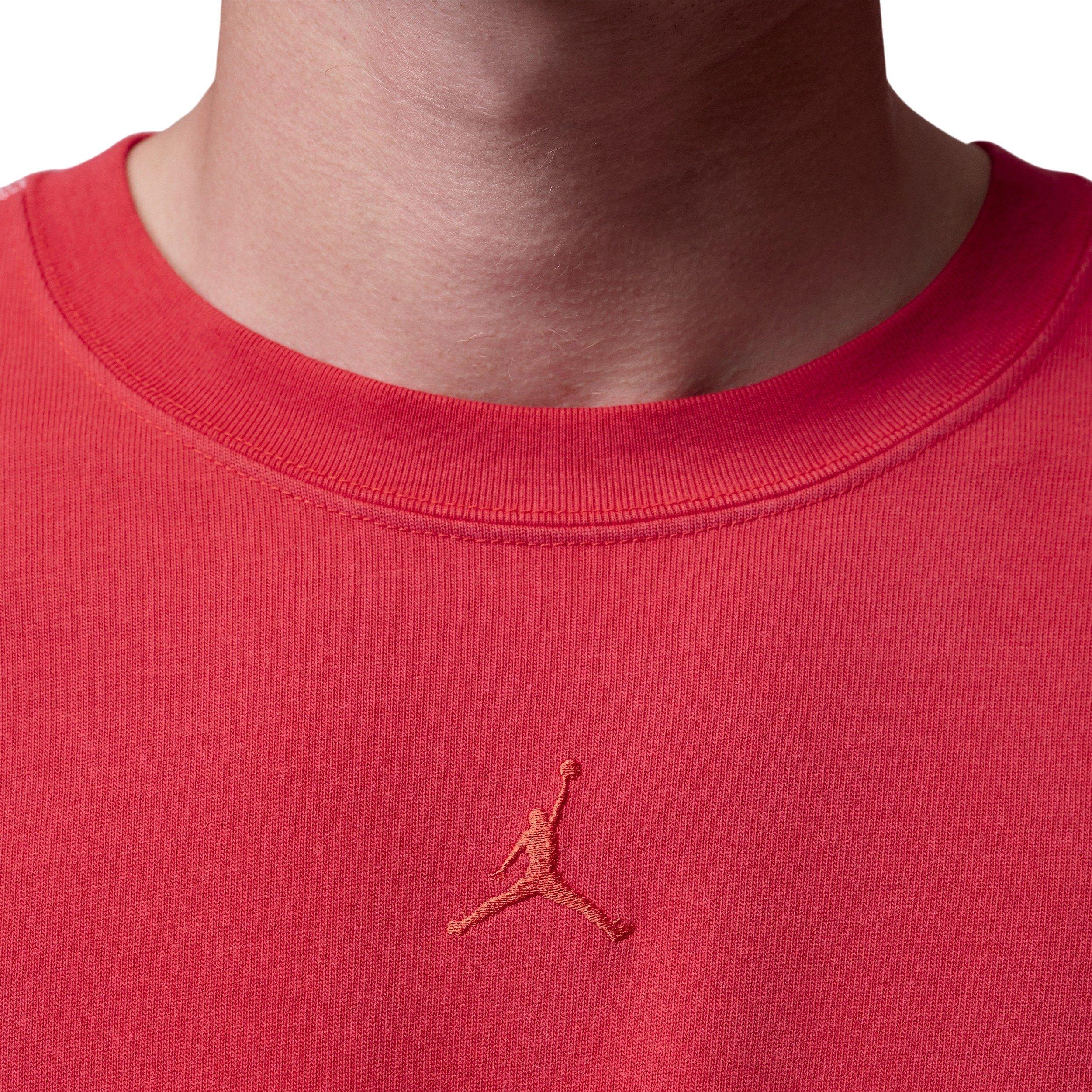 Jordan Men's Flight Heavyweight Short-Sleeve Top - RED Thumbnail View 4