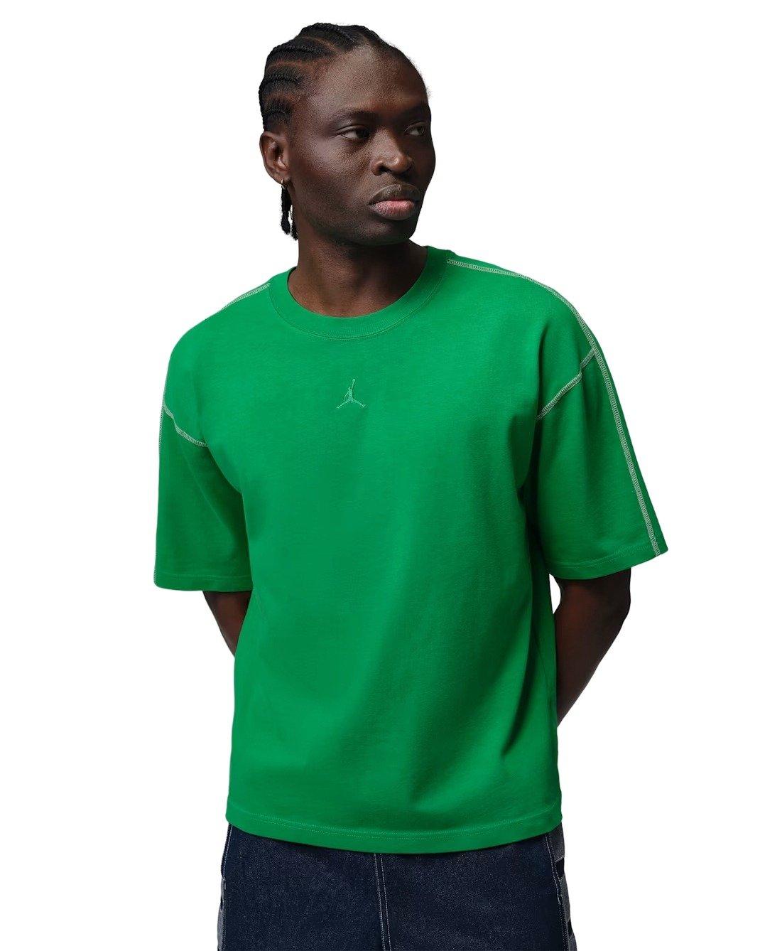 Jordan Men's Flight Heavyweight Short-Sleeve Top - GREEN Thumbnail View 1