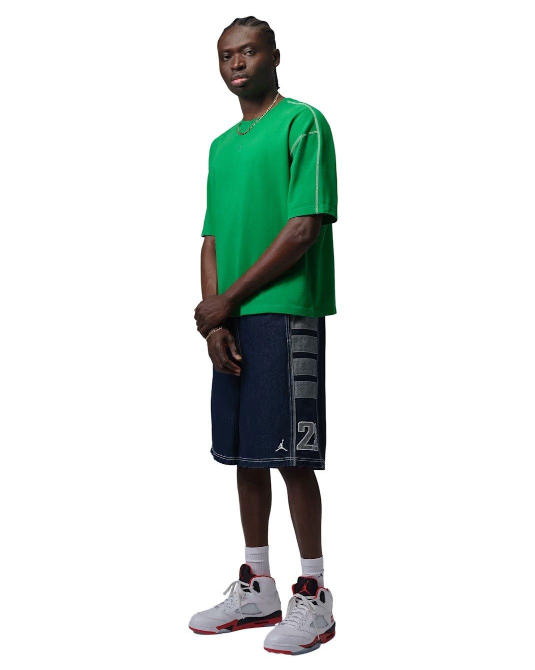 Jordan Men's Flight Heavyweight Short-Sleeve Top - GREEN Thumbnail View 5