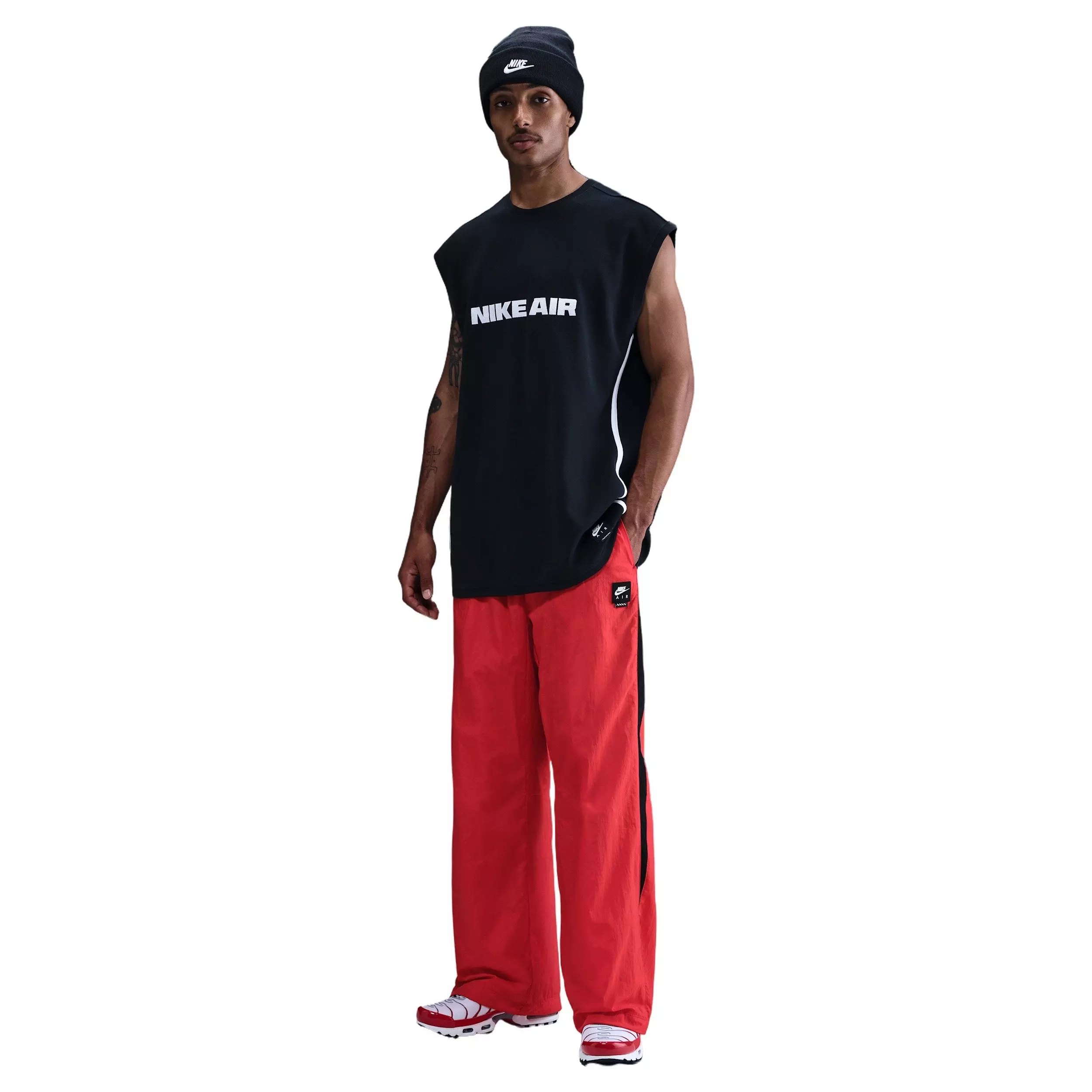 Nike Air Men's Woven Track Pants - Red - RED