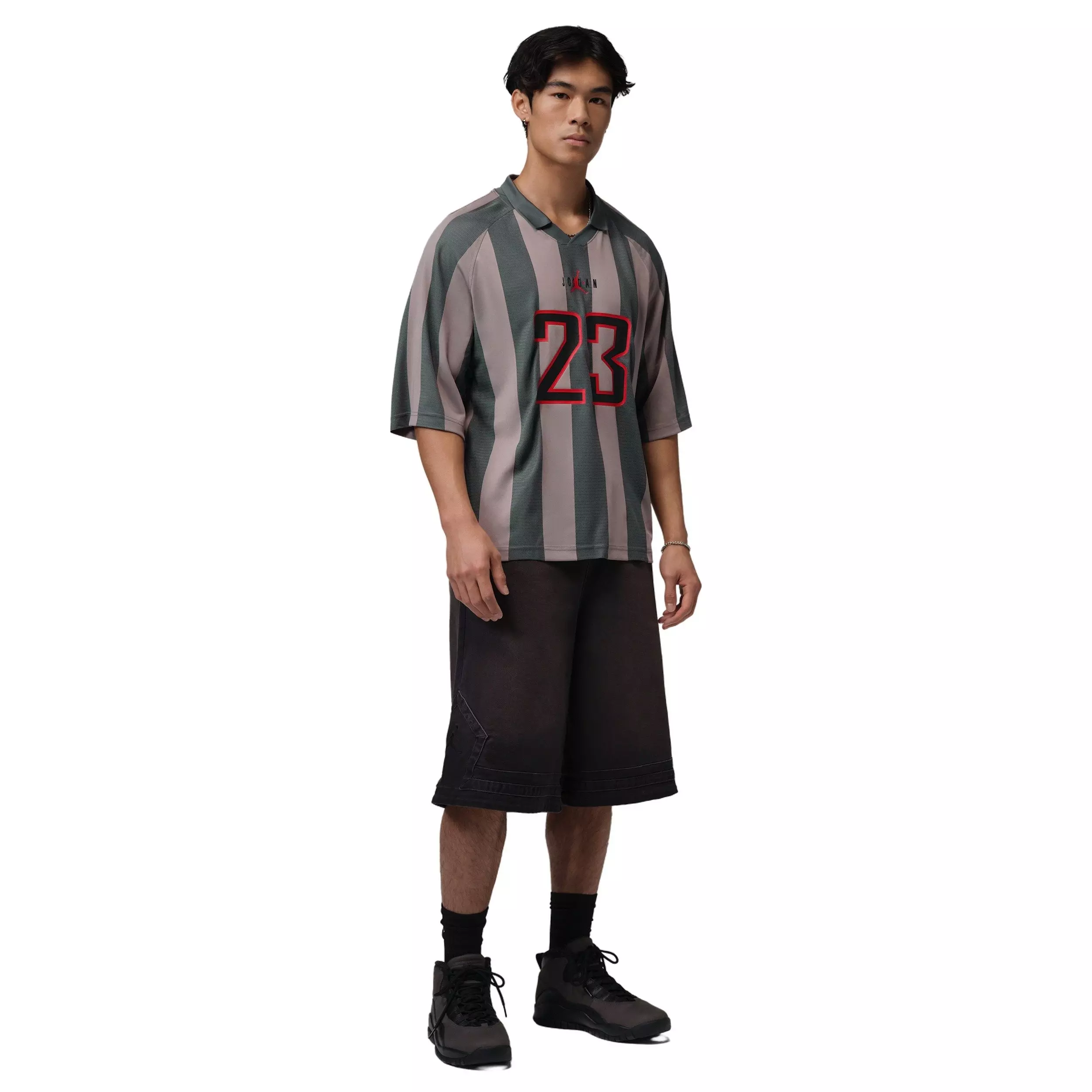 Jordan Men's Brooklyn Terrace Top - GREY/RED