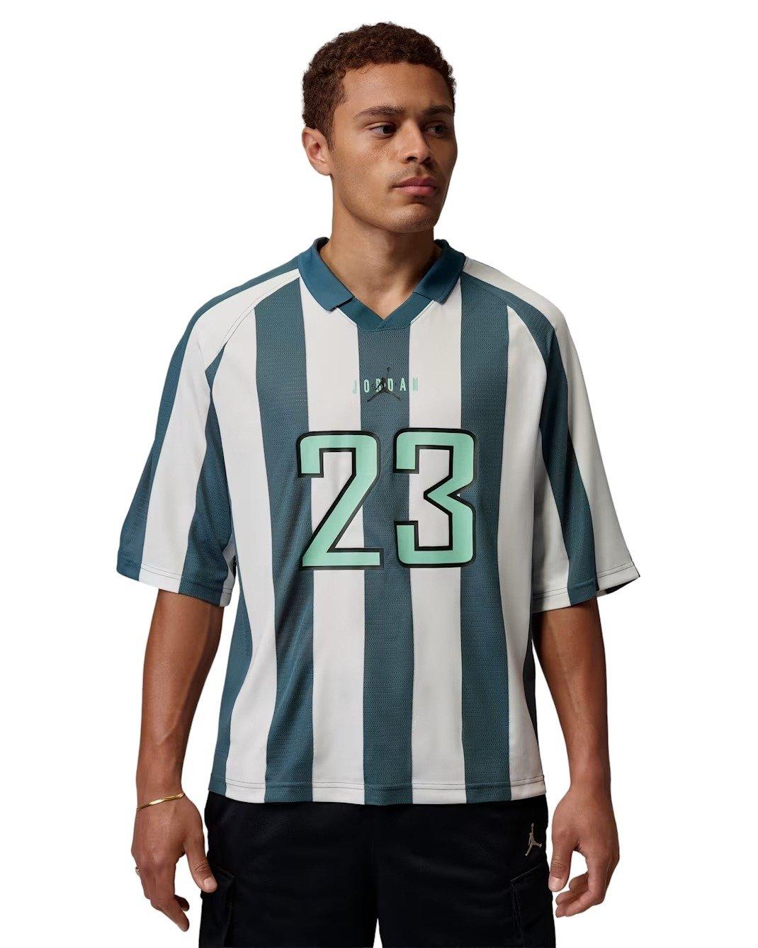 Jordan Men's Brooklyn Terrace Top - WHITE/GREEN Thumbnail View 1
