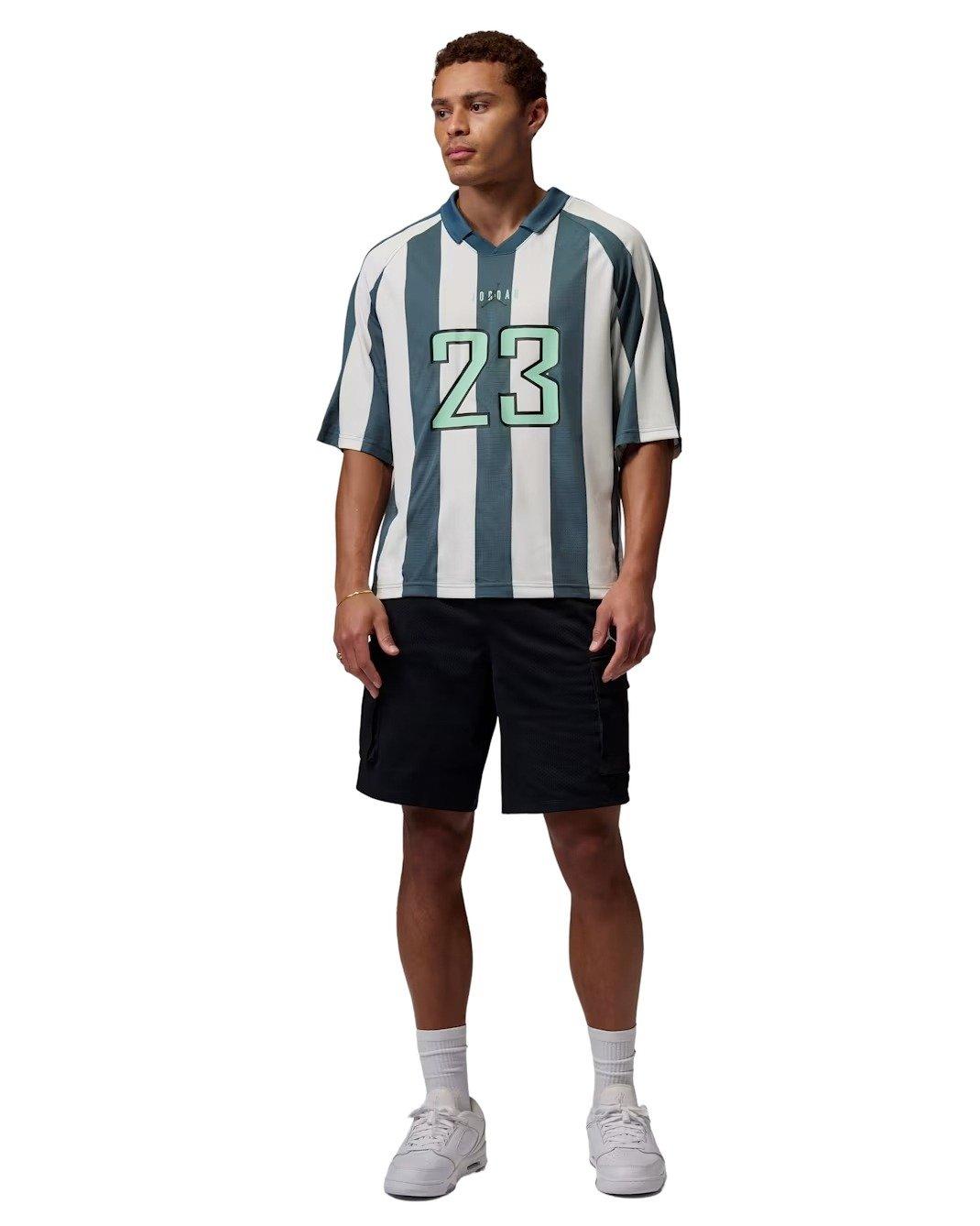 Jordan Men's Brooklyn Terrace Top - WHITE/GREEN Thumbnail View 6