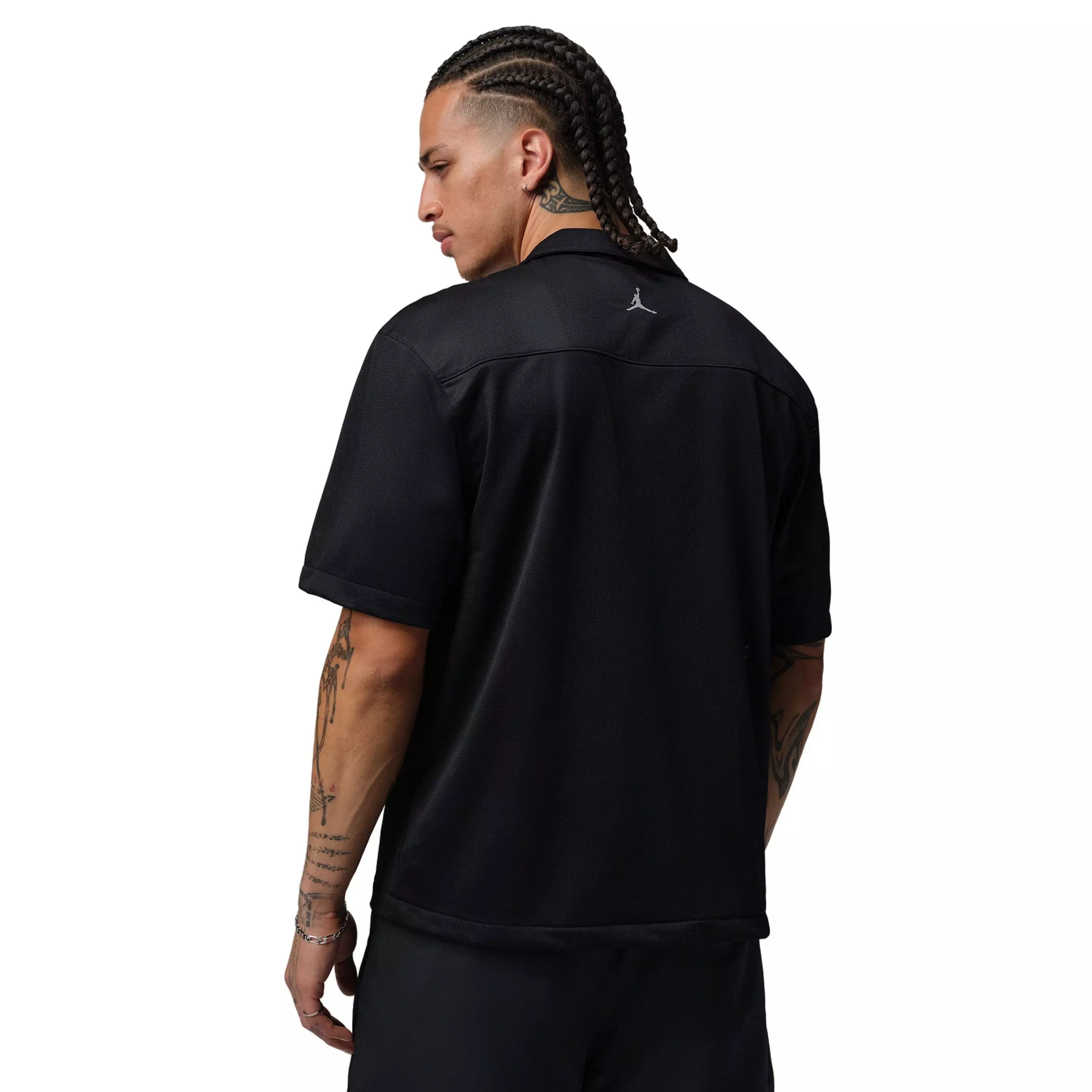 Jordan Men's Brooklyn Festival Button-Down Top - BLACK