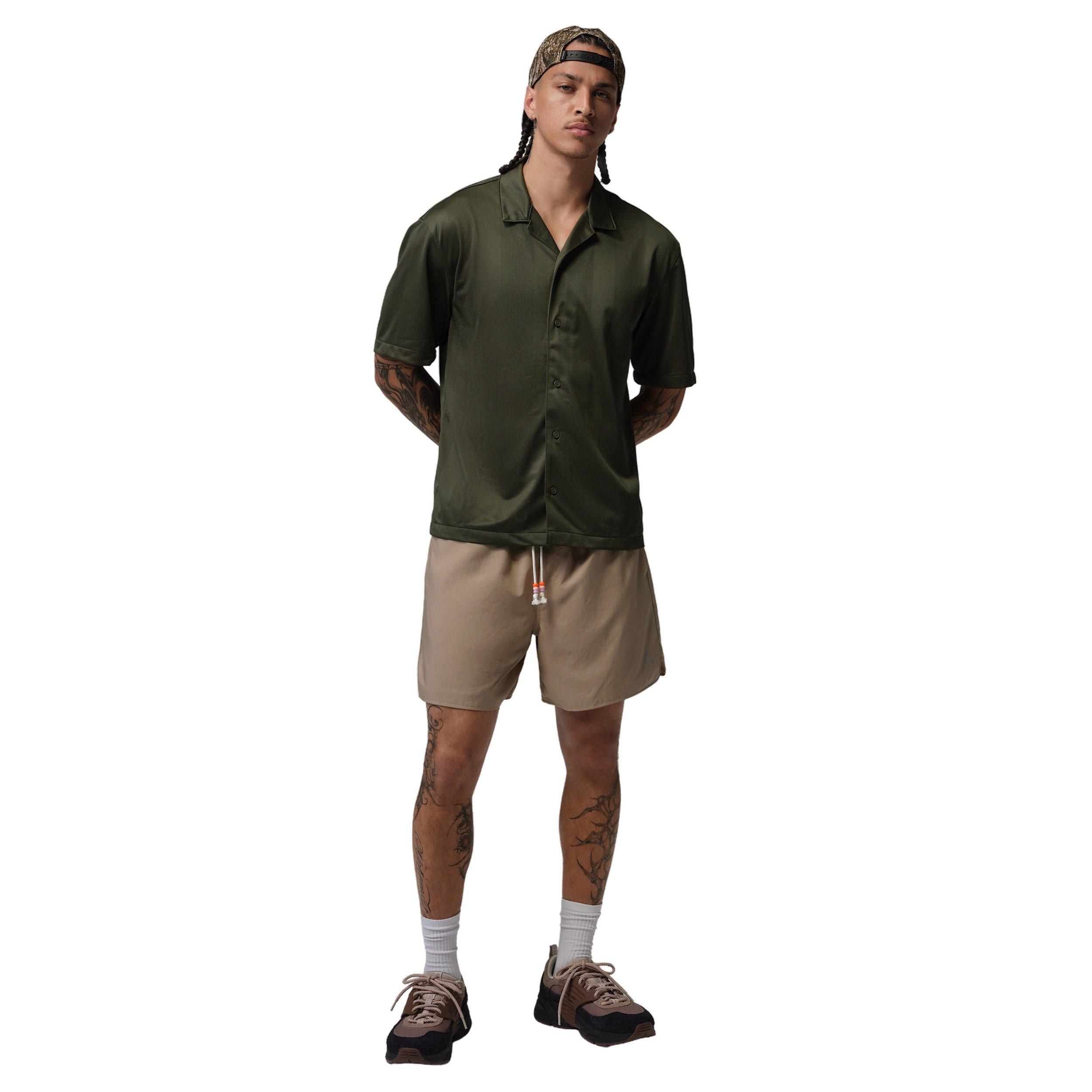 Jordan Men's Brooklyn Festival Button-Down Top - CARGO KHAKI Thumbnail View 5