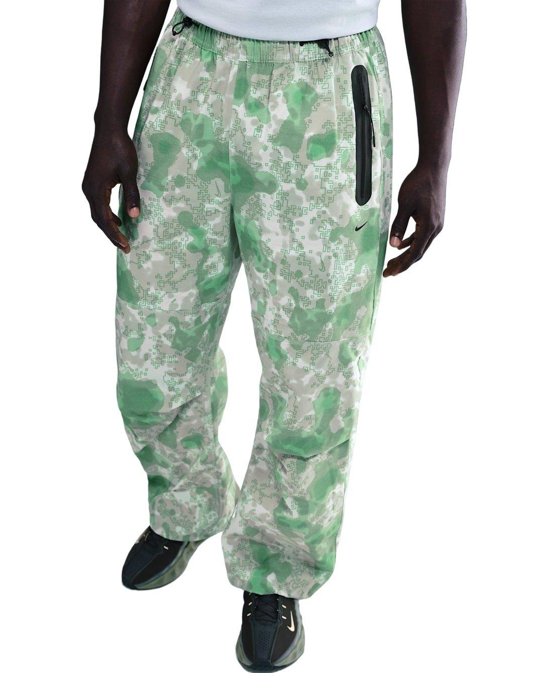 Nike Men's tech Dri-FIT Woven Camo Loose-Fit Pants - Grey - GREY Thumbnail View 1