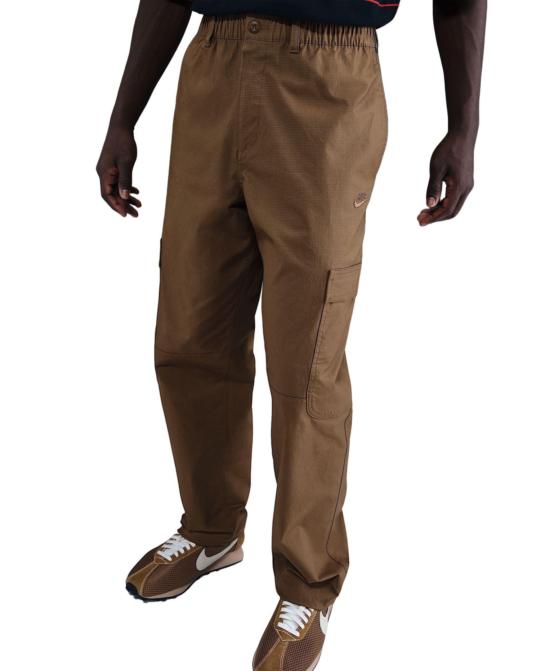 Nike Men's Sportswear Club Woven Cargo Pants - BROWN Thumbnail View 1