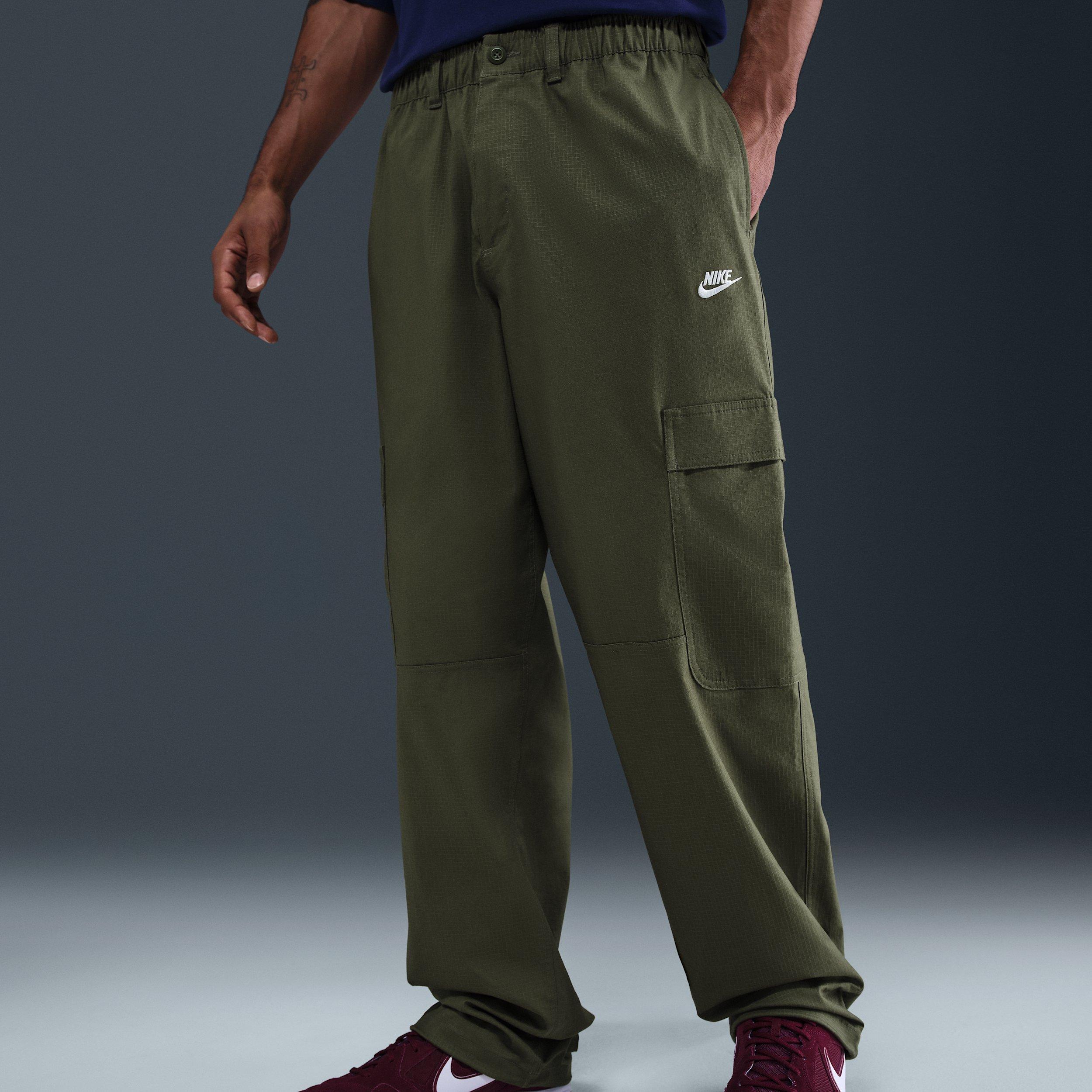 Nike Men's Sportswear Club Woven Cargo Pants - OLIVE Thumbnail View 3