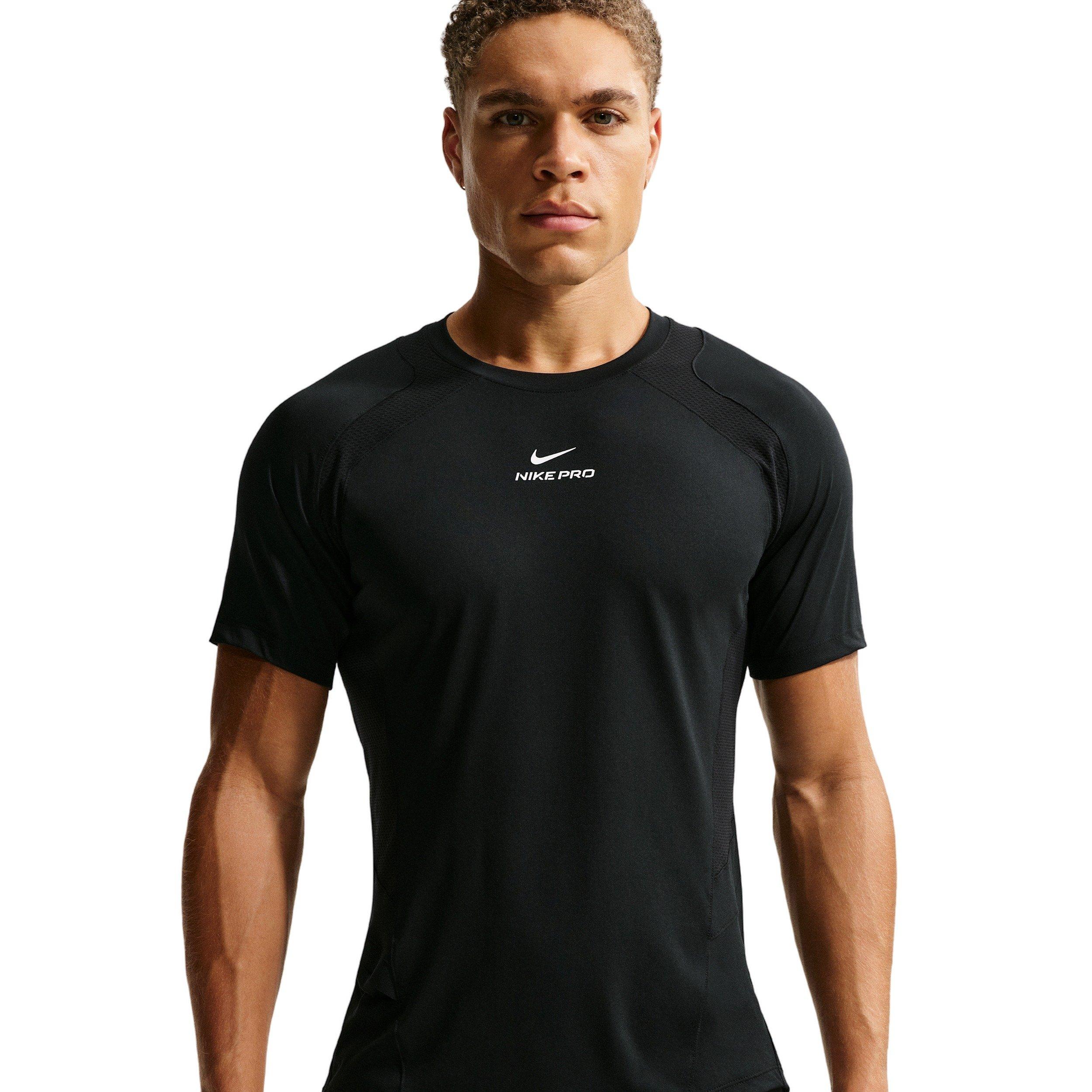 Nike Men's Pro Training Dri-FIT ADV Short-Sleeve Top - BLACK Thumbnail View 1